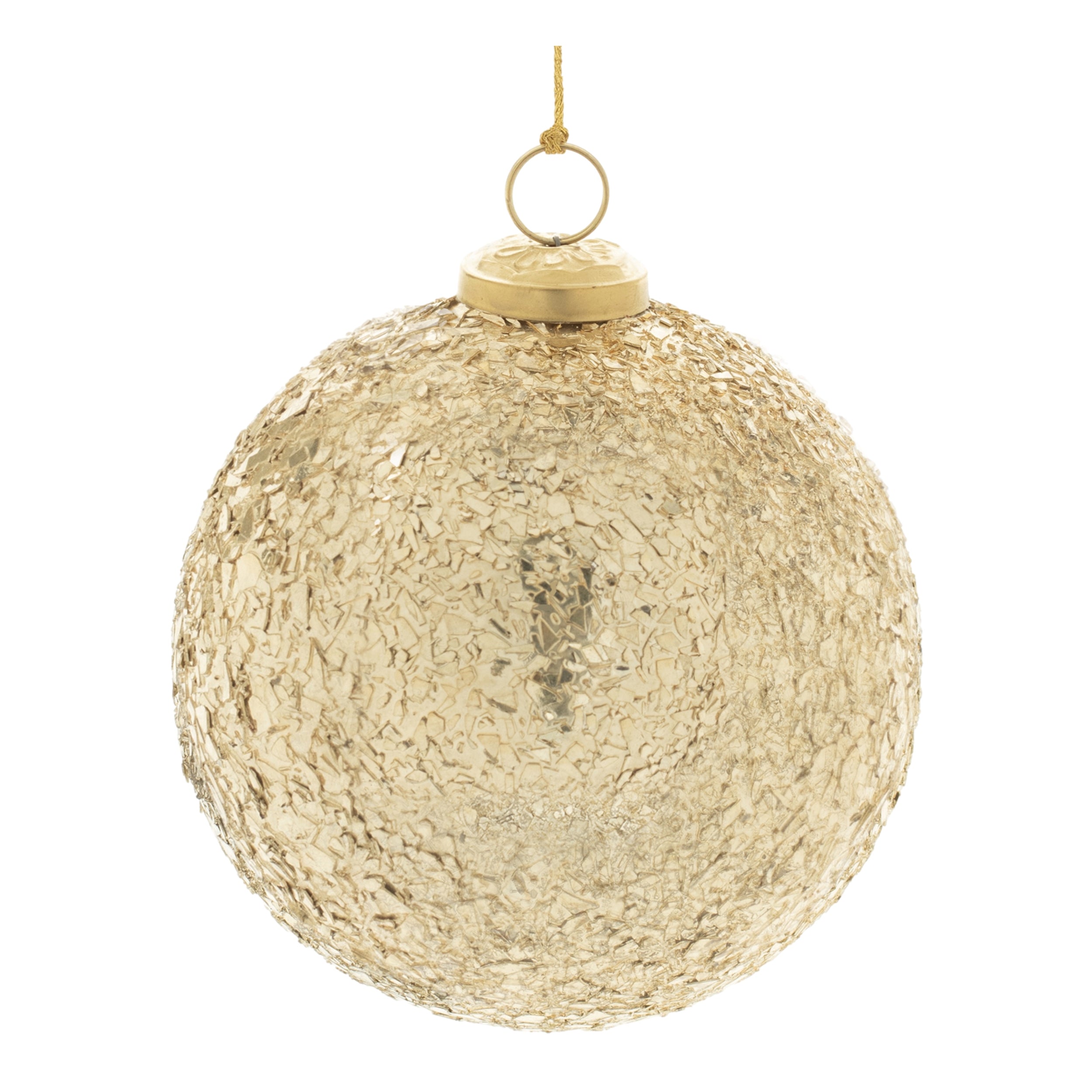 Ball Ornament 5”D Glass