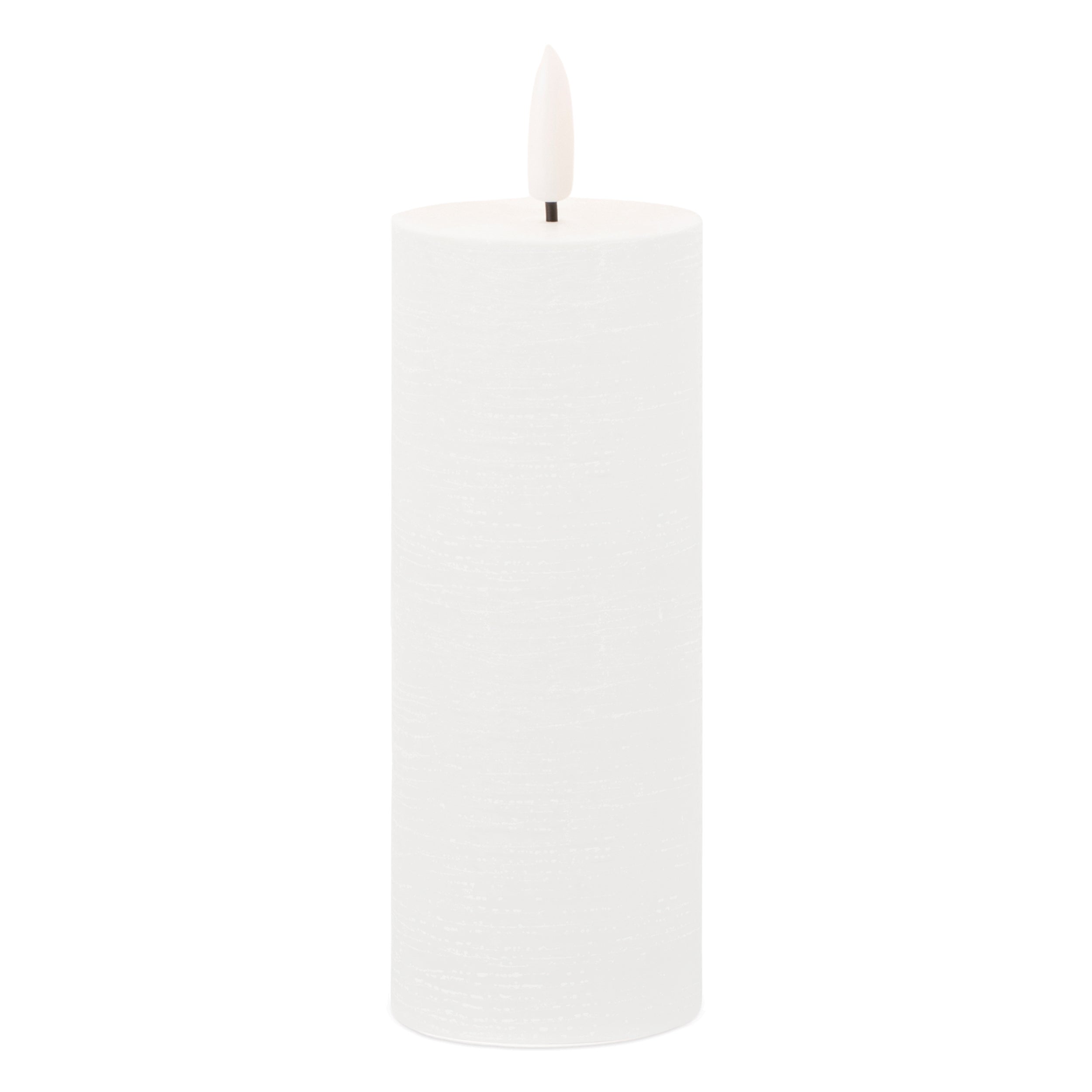 FIA Wick Candle WH 2"D x 5"H Wax/ 2 AA Batteries Not Included