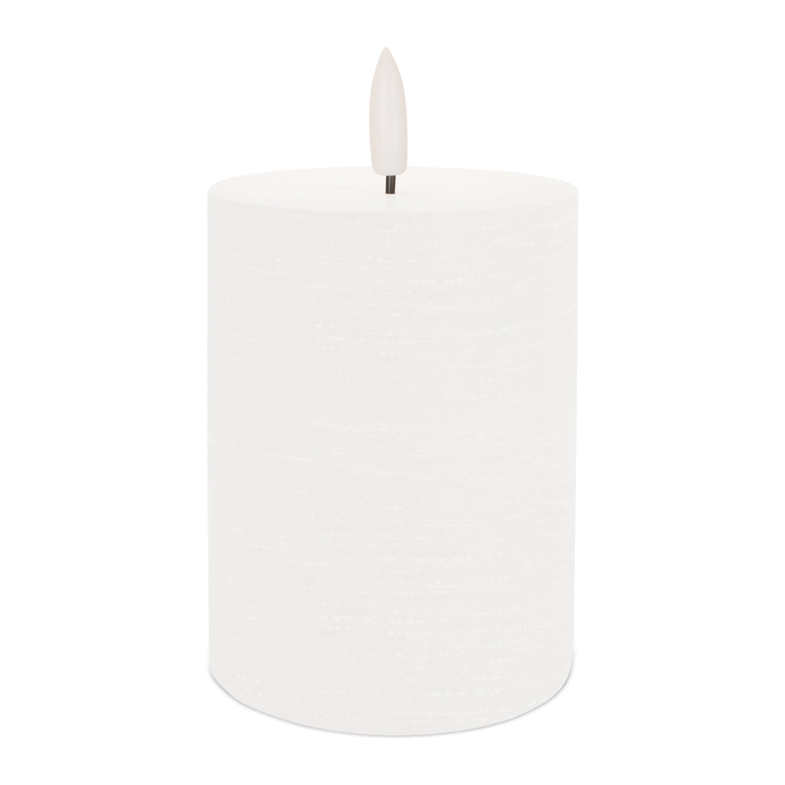 FIA Wick Candle WH 3" x 4"H Wax/ 2 C Batteries Not Included