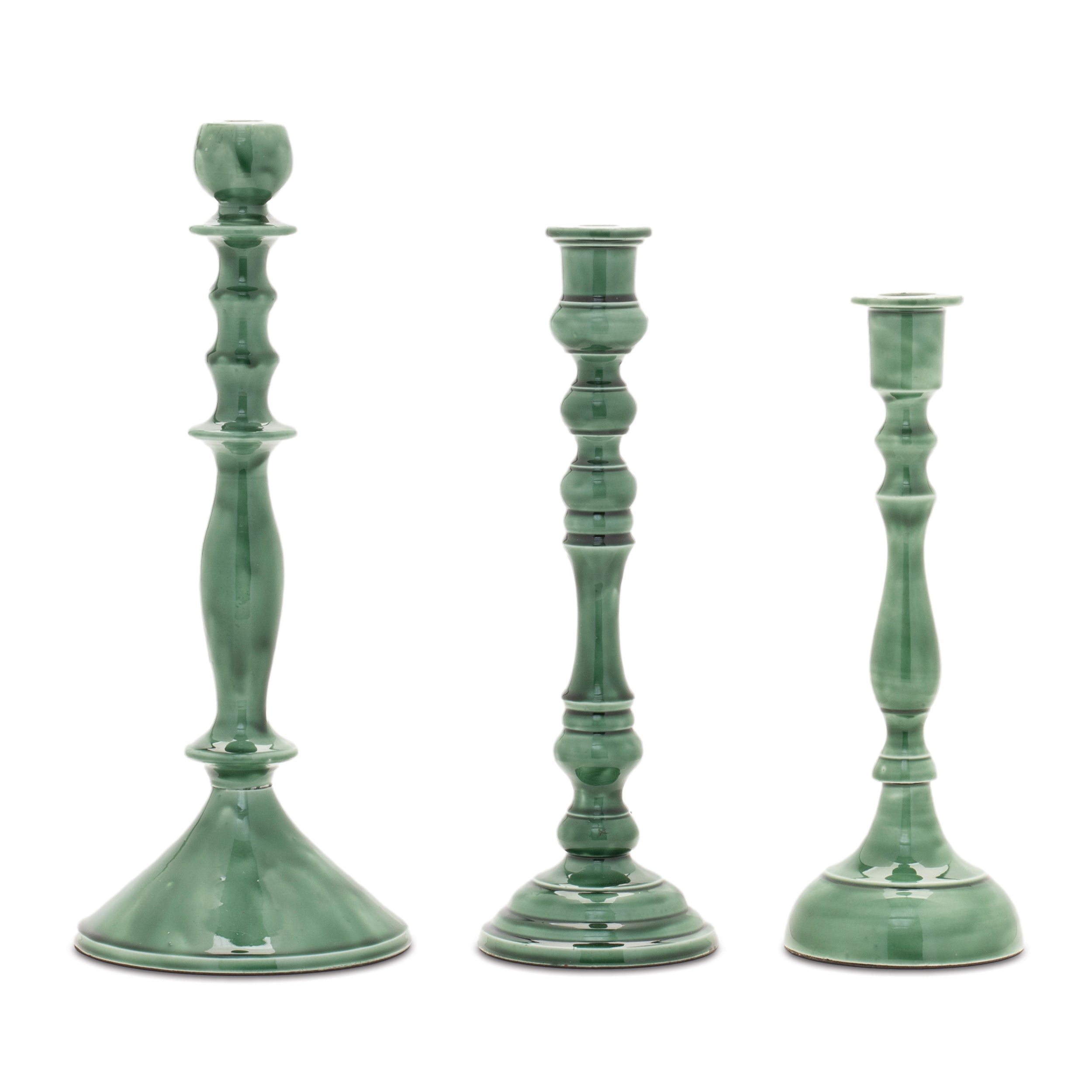 Candle Holder (Set of 3) 9"H, 10.5"H, 12"H Aluminum