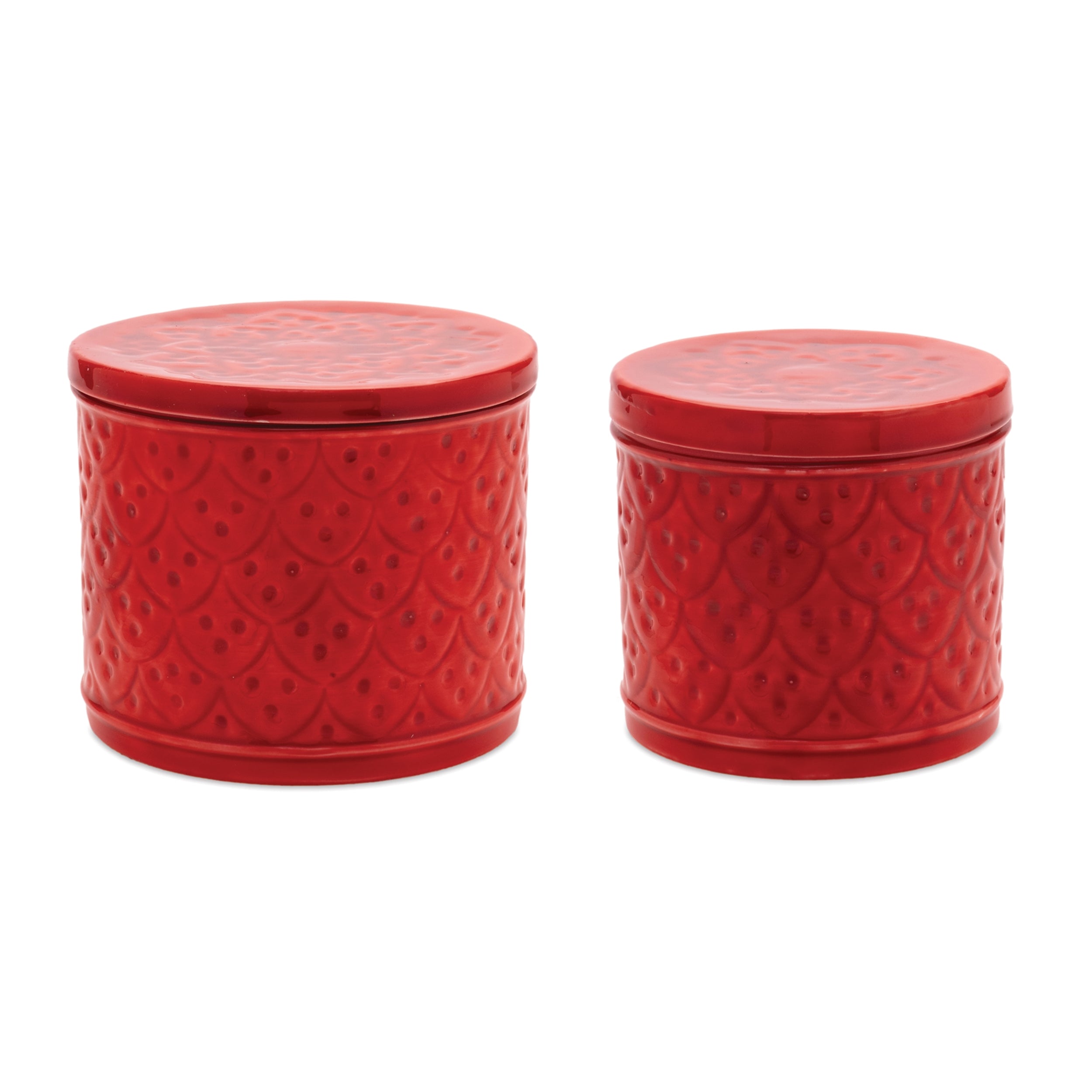 Container (Set of 2) 5"D x 4.5"H, 5.5"D x 5"H Iron