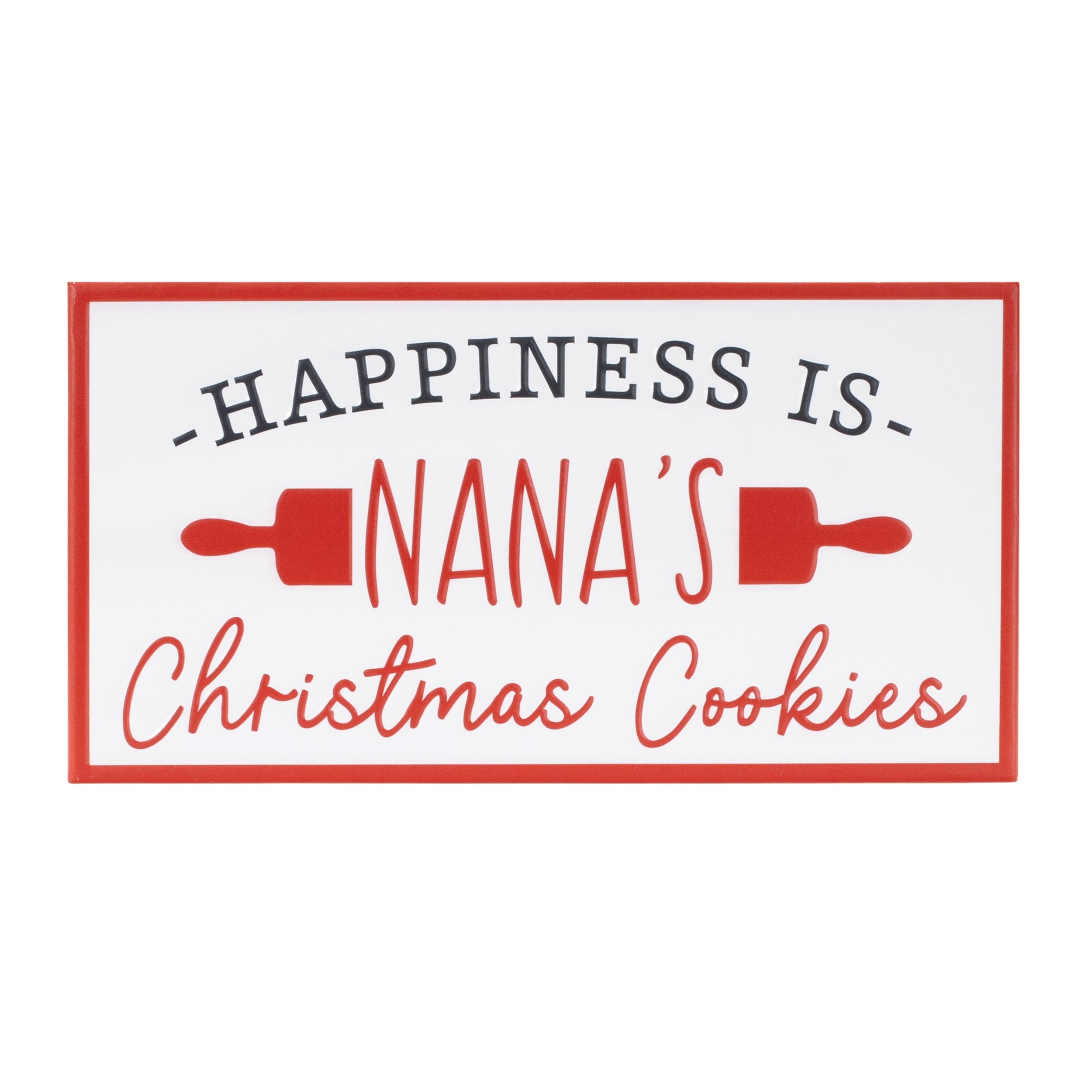 Christmas Cookie Plaque 18"L x 9.25"H Iron