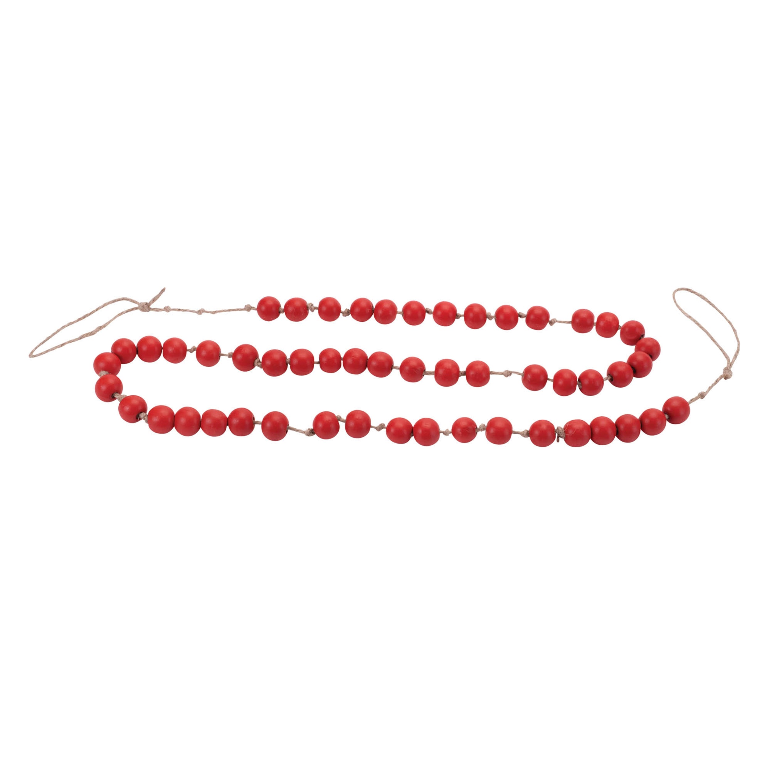 Bead Garland (Set of 2) 5'L Wood/Rope