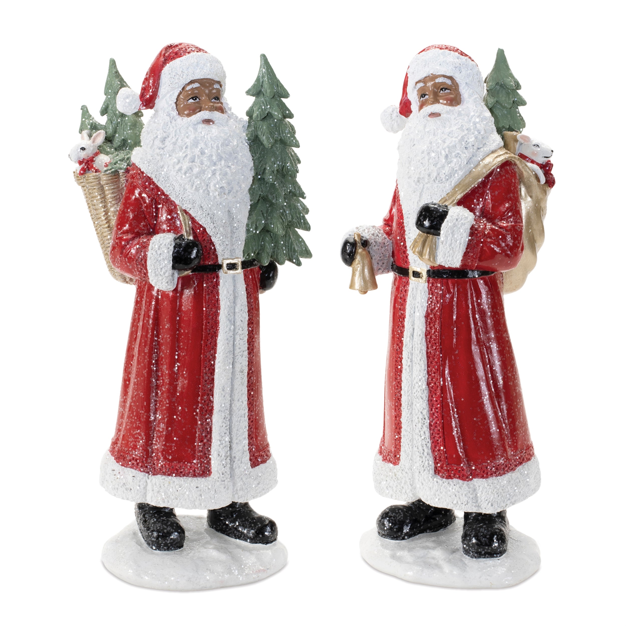 Santa (2 Asst) 13”H Resin