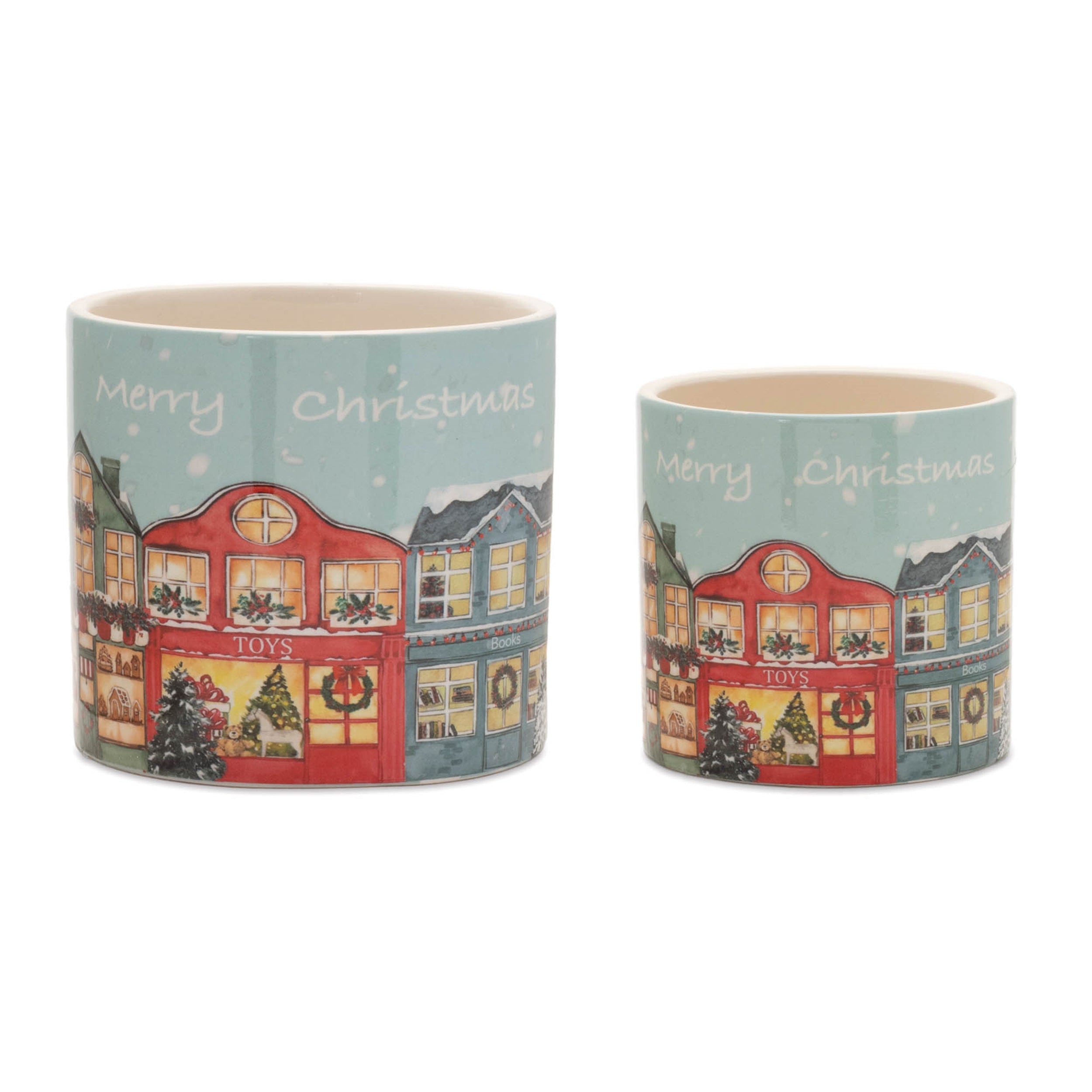 Container (Set of 2) 4"D x 4"H, 5"D x 5"H Dolomite