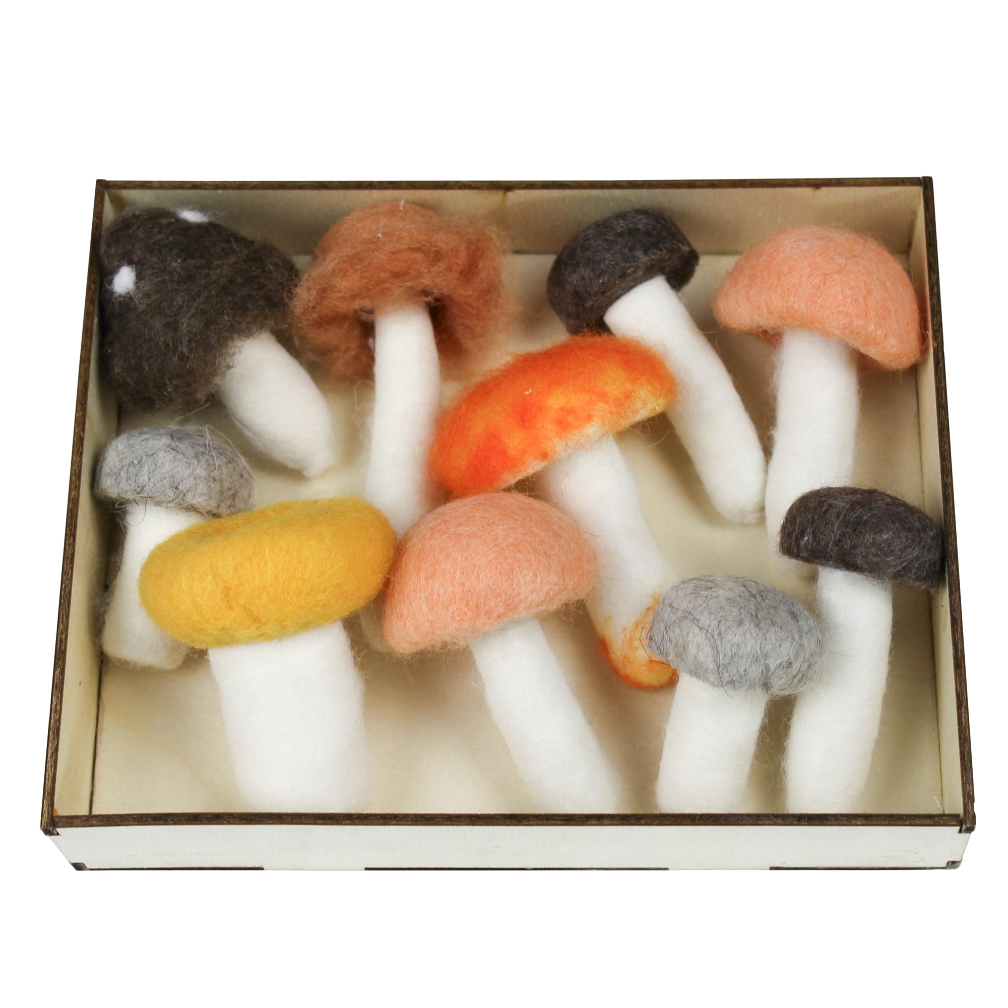 Felt Mushrooms, Felt, Box/10