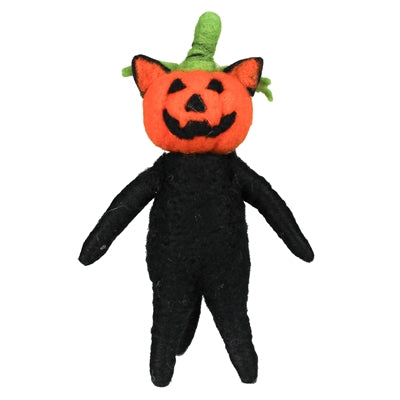 Pumpkin Head Cat, Felt