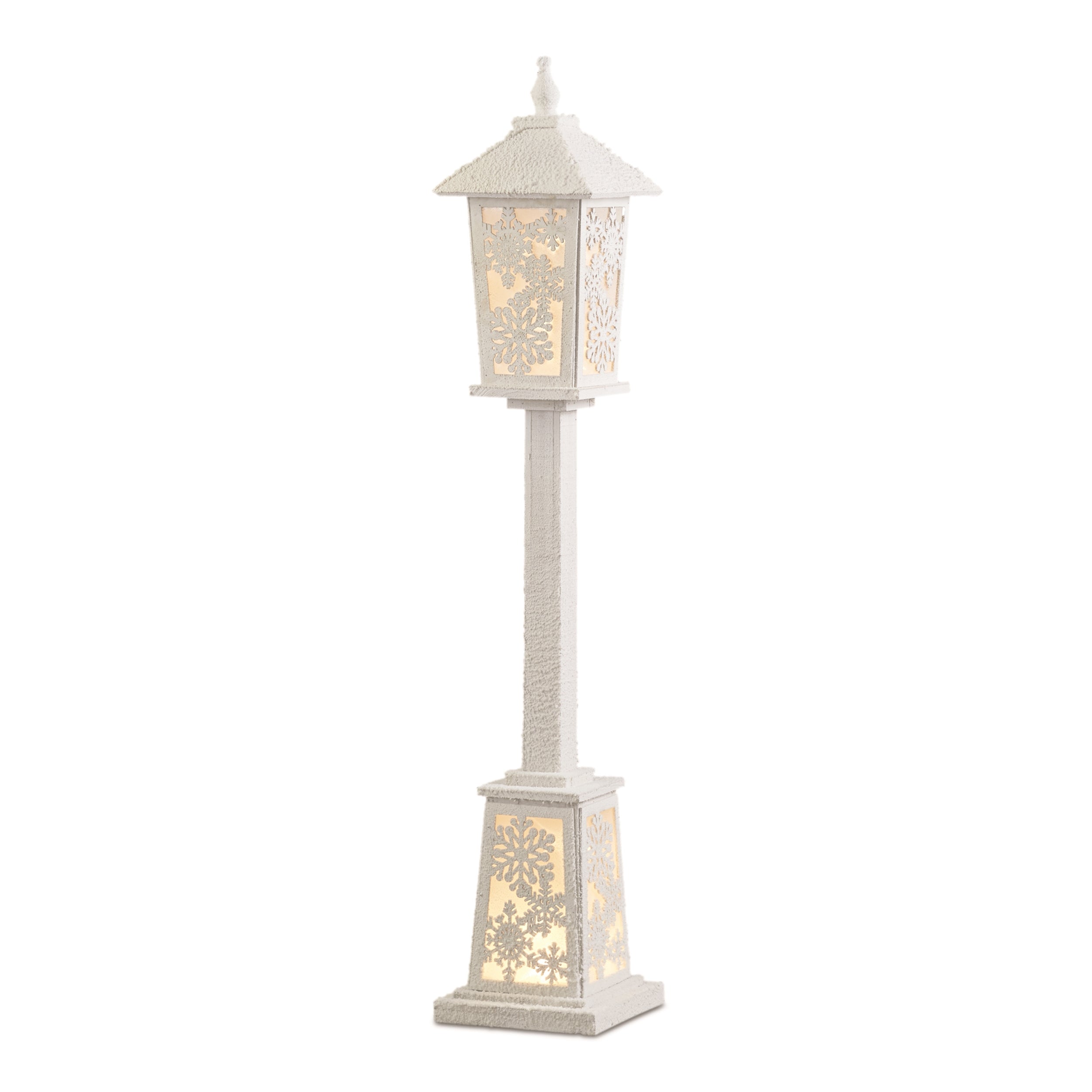 Lamp Post 48”H Wood 3 AA Batteries Not Included/USB Cord Included