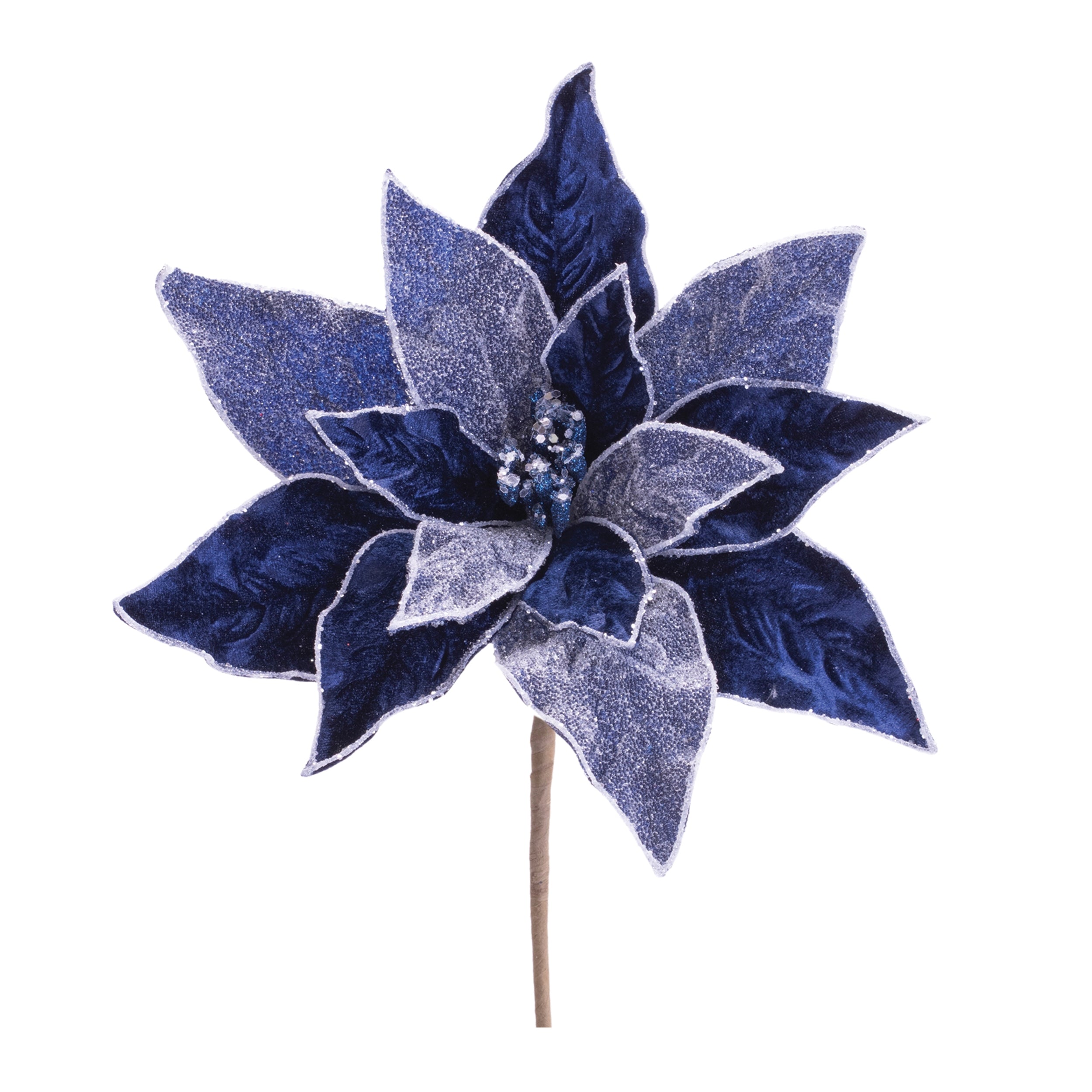 Poinsettia Stem 21”H Polyester