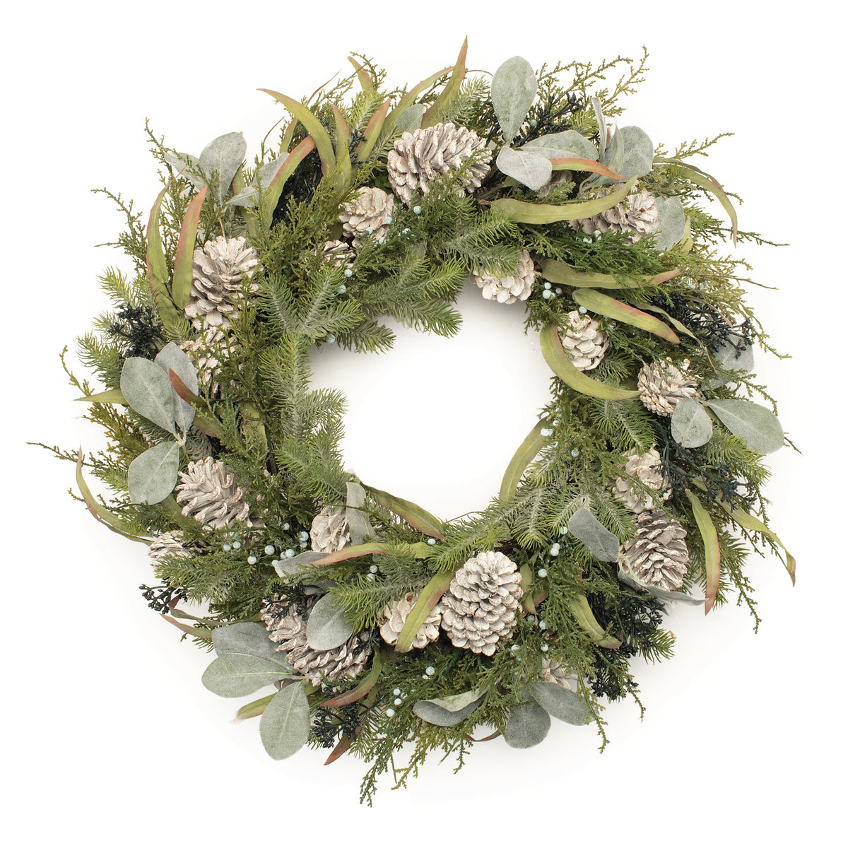 Mixed Pine Wreath 24"D