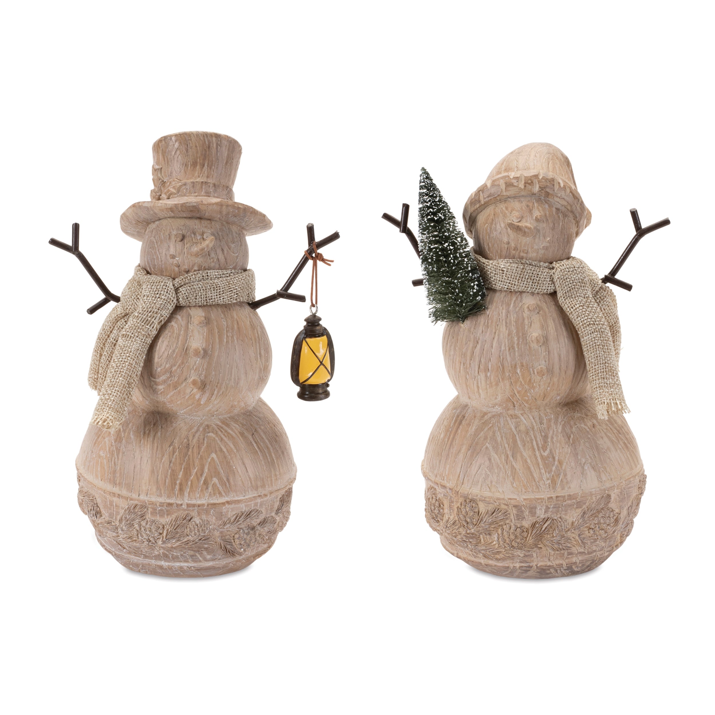 Snowman (2 Asst) 7.75”H Resin