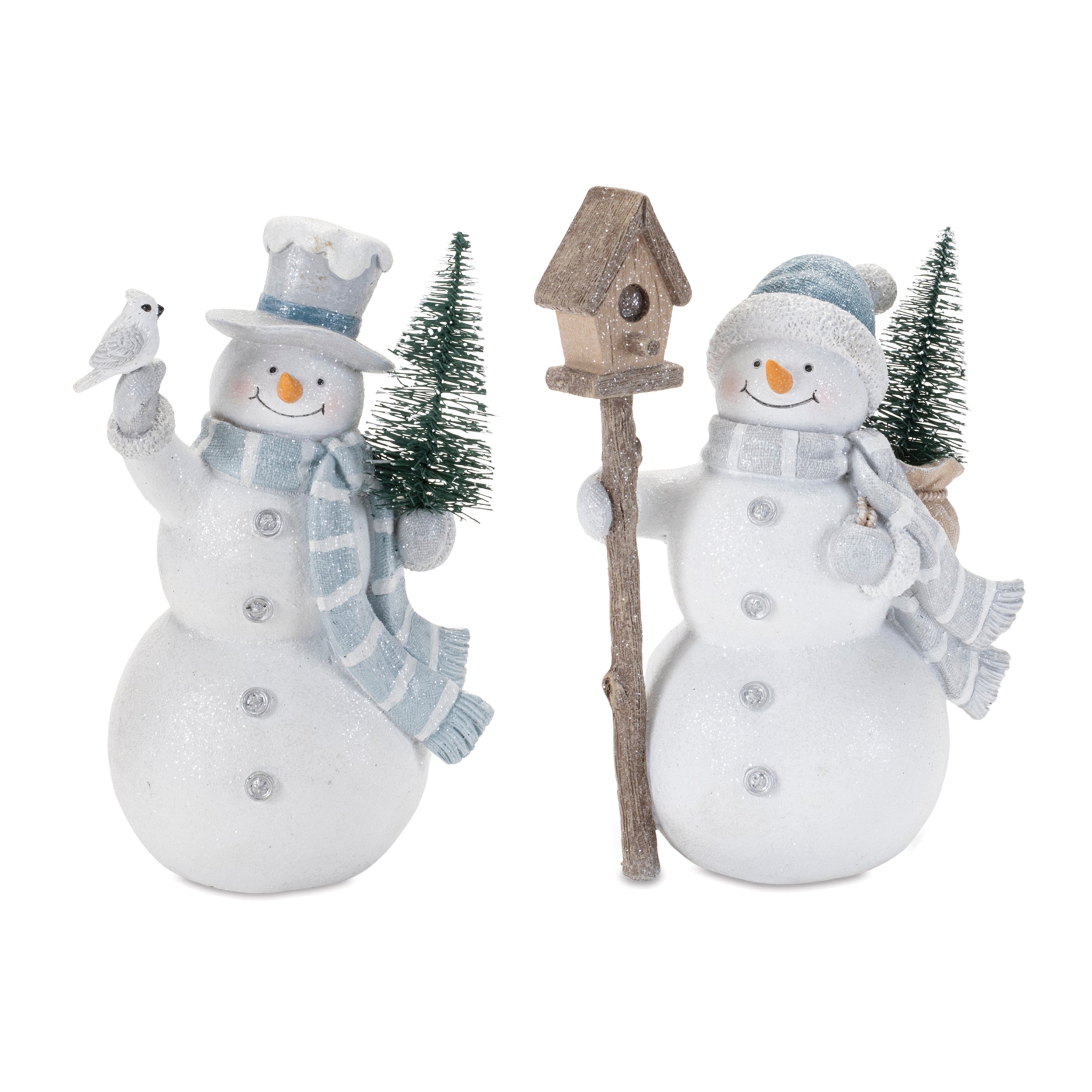 Snowman (2 Asst) 7"H, 7.5"H Resin