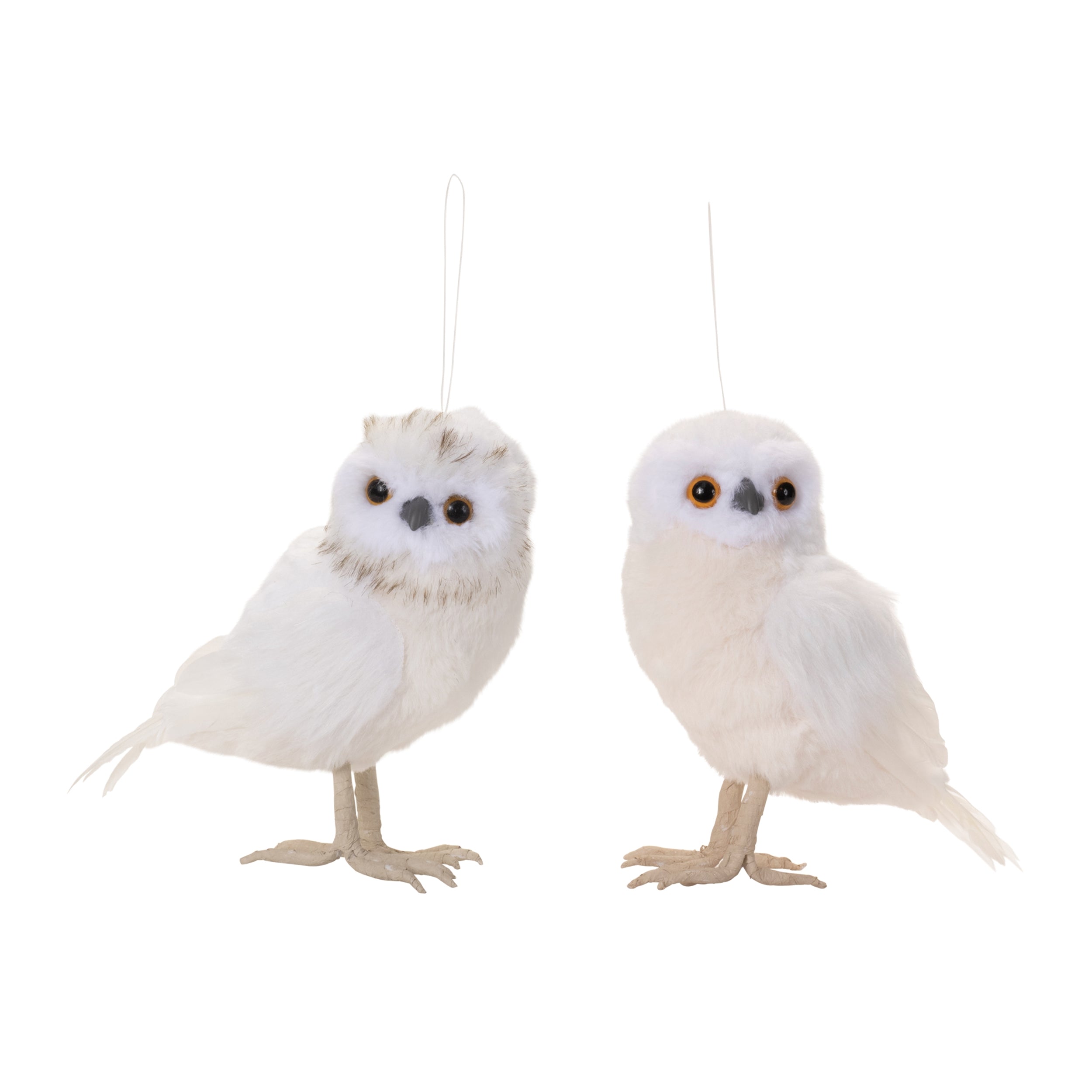 Owl (2 Asst) 7.25”H Foam/Faux Fur