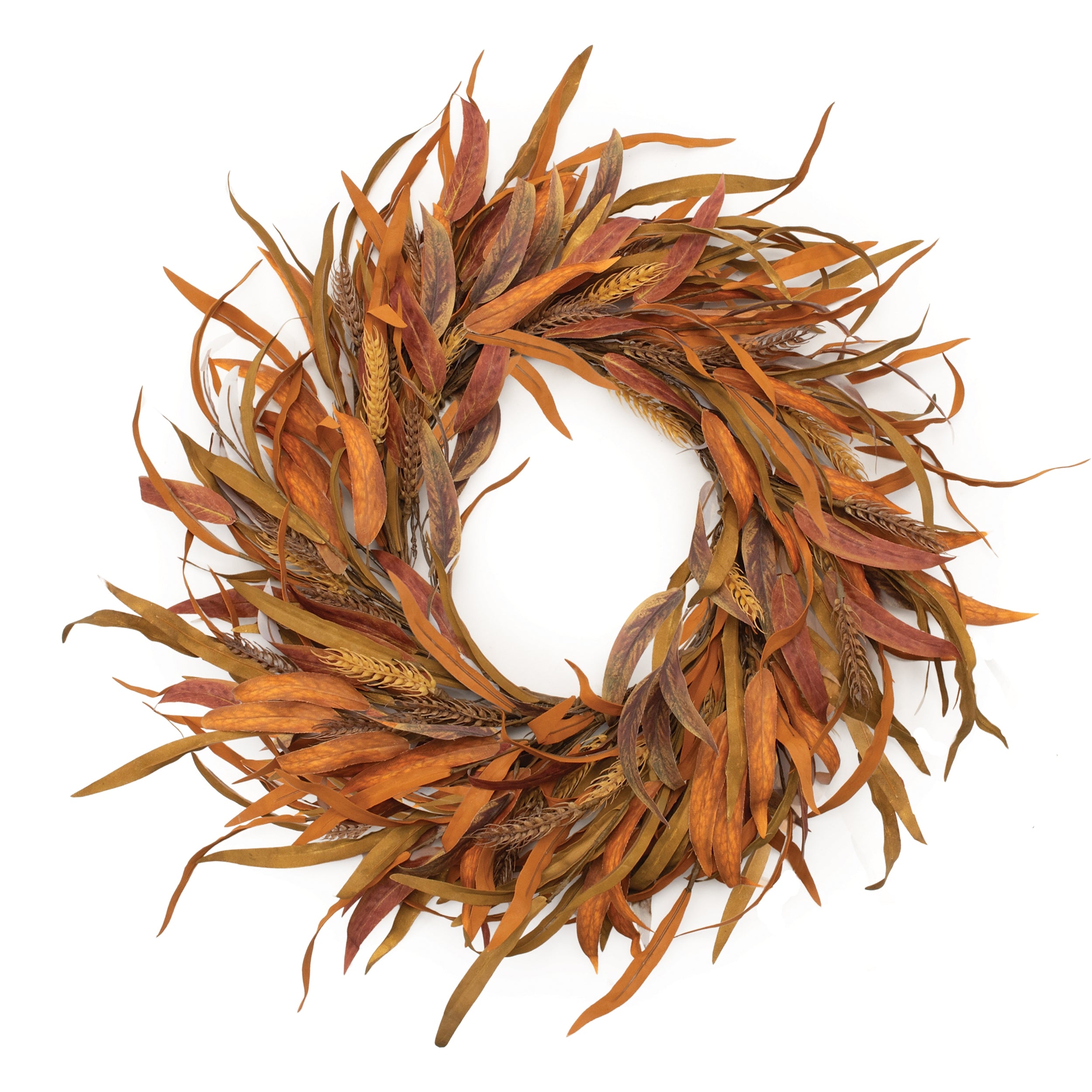 Fall Grass Wreath 28”D Polyester