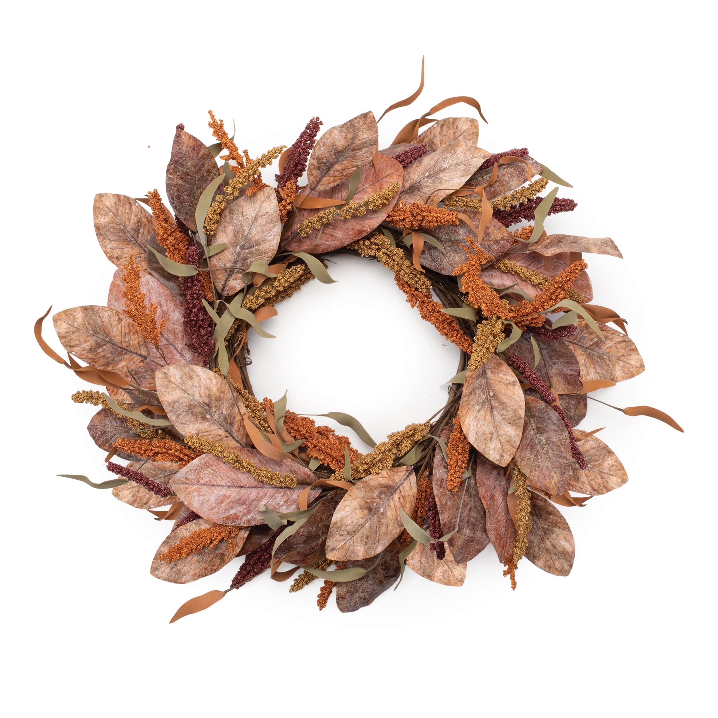 Mixed Fall Wreath 24”D Polyester