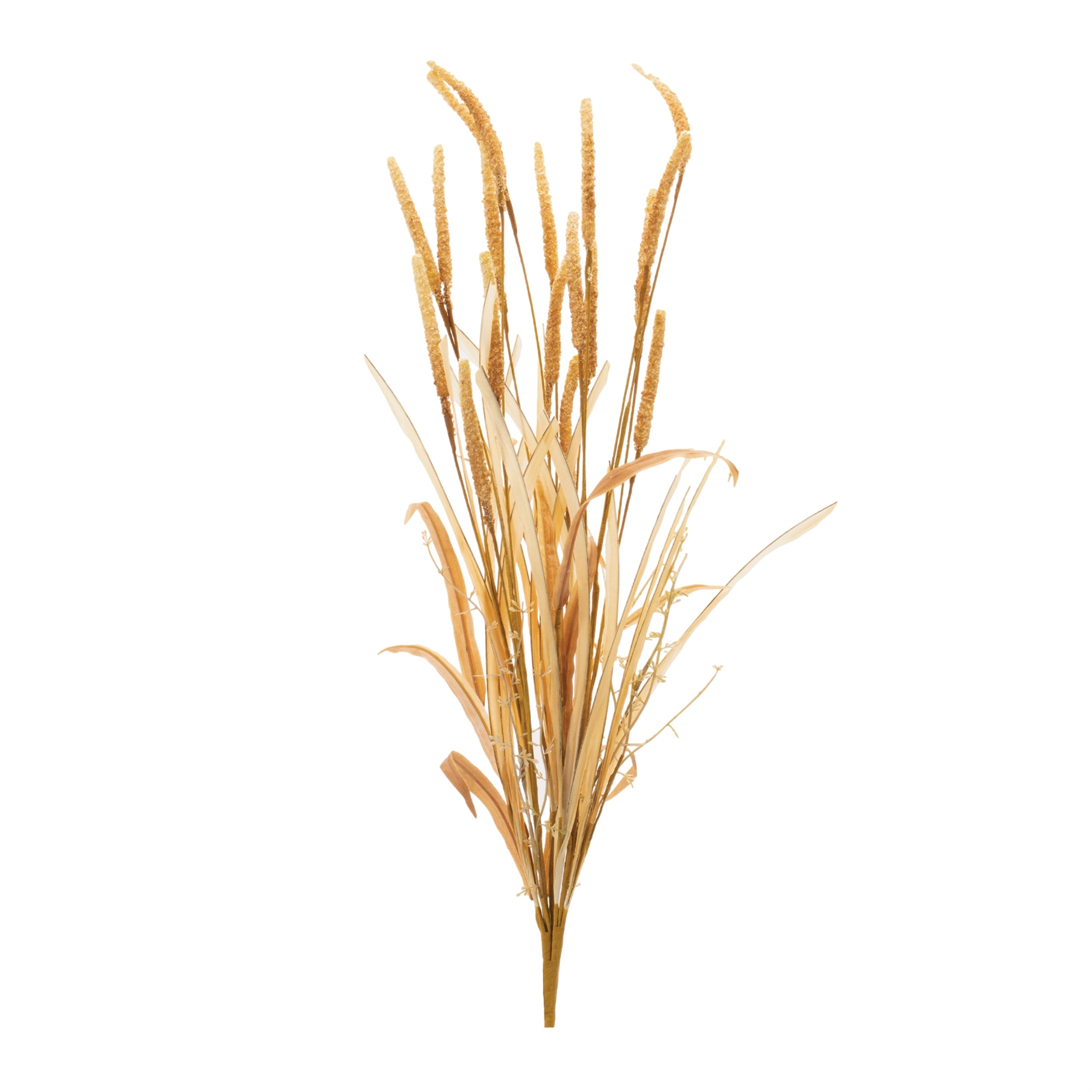Mixed Fall Grass Bush 27”H Polyester