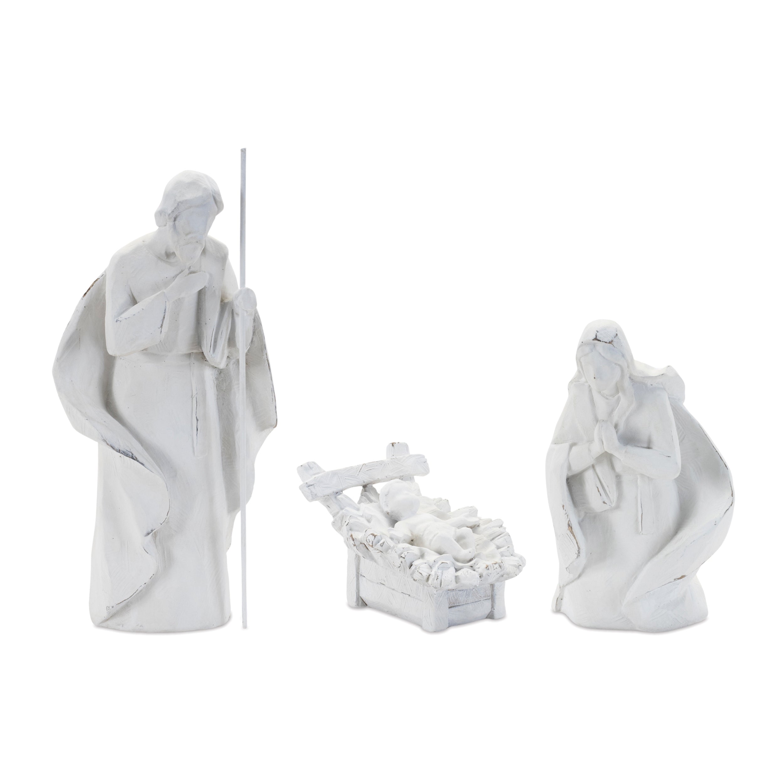 Holy Family (Set of 3) 3"H, 6"H, 9.5"H Resin