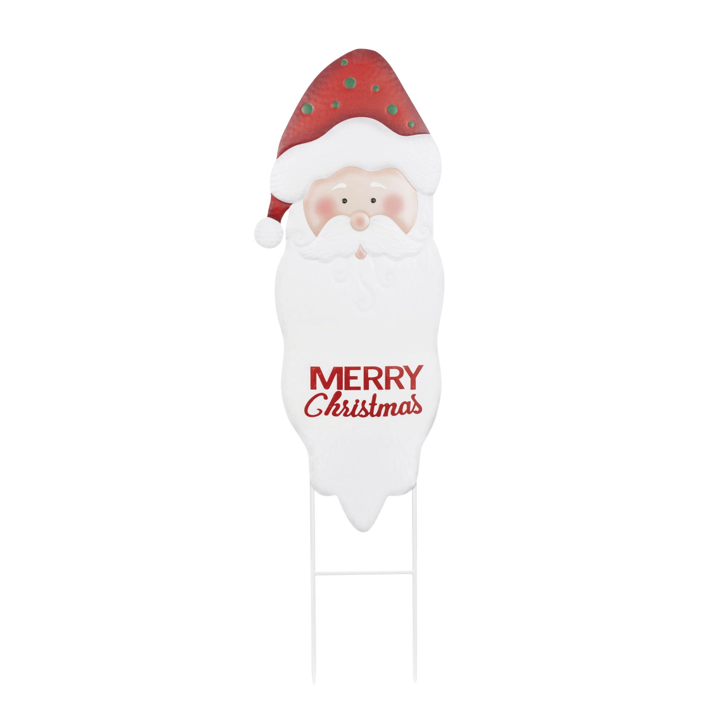 Santa Stake 44"H Iron