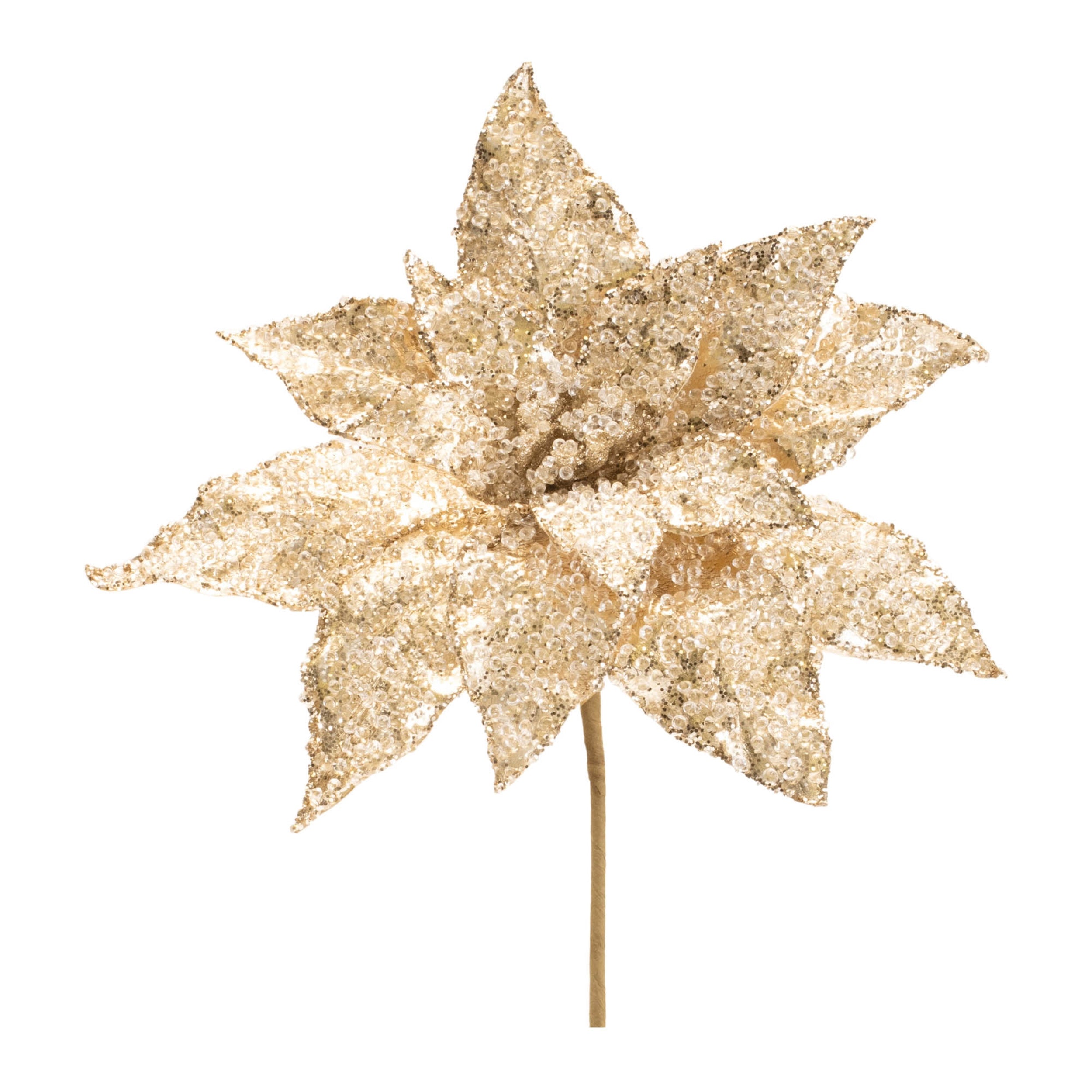 Poinsettia Stem (Set of 6) 21"H Polyester