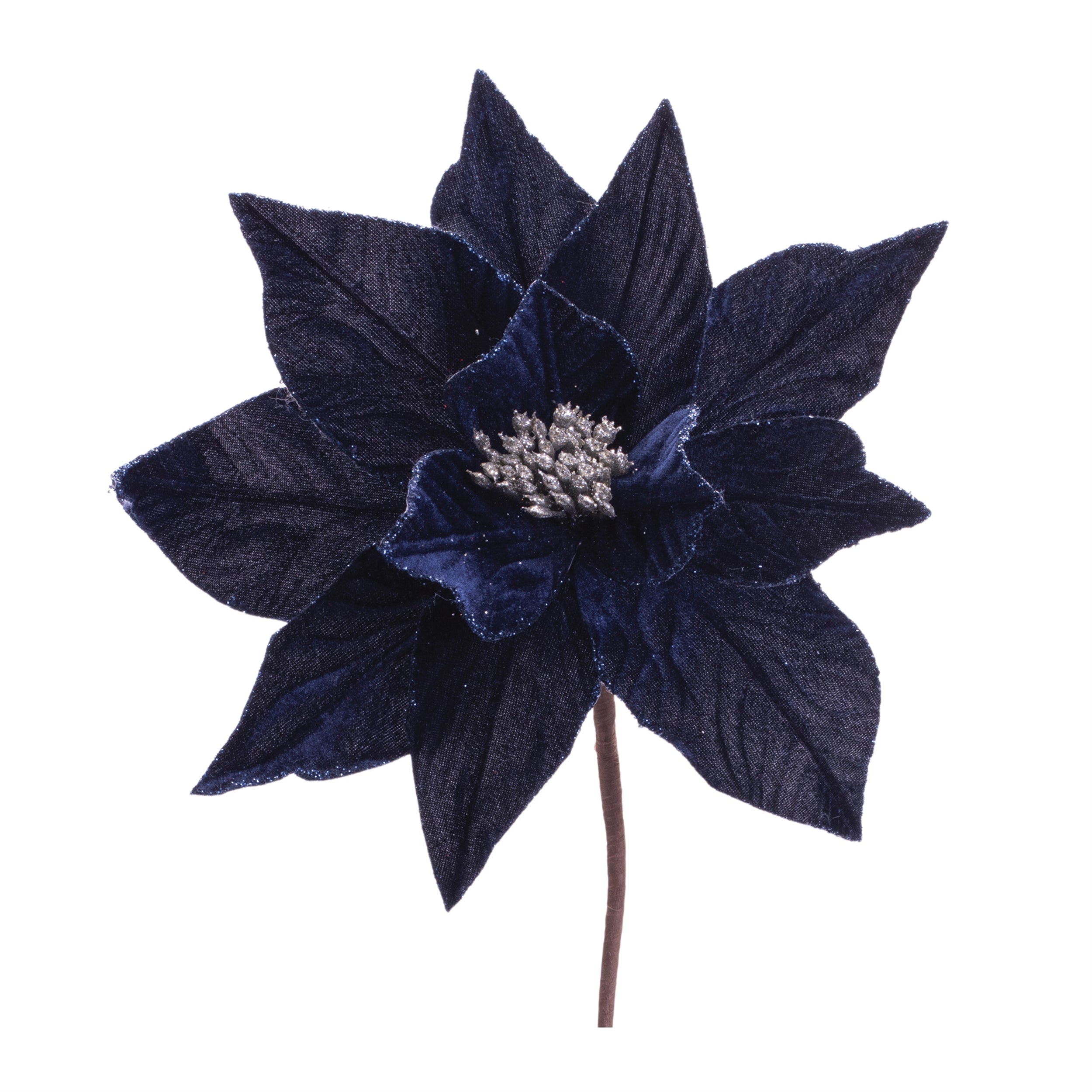 Poinsettia Stem 24”H Polyester
