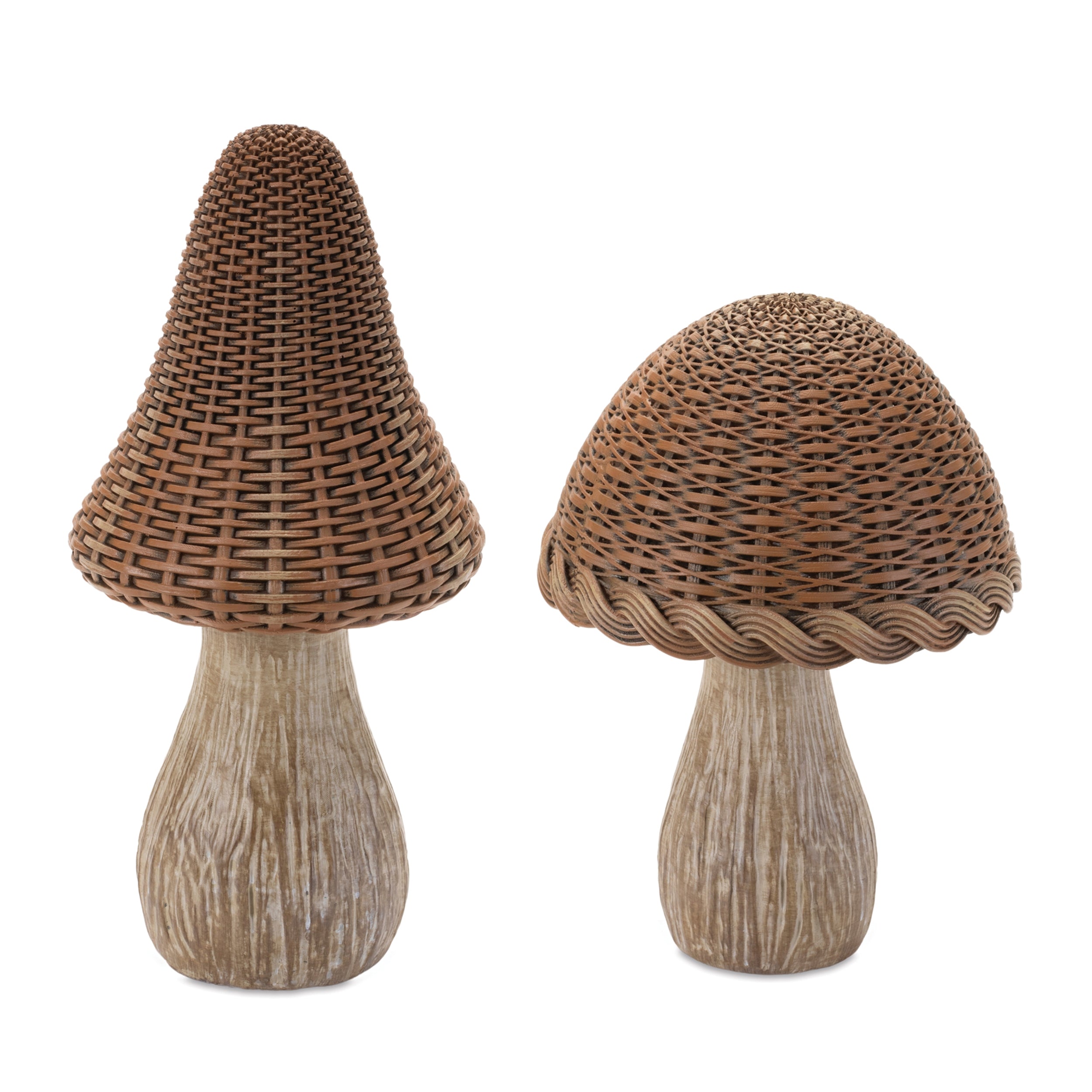 Mushroom (2 Asst) 7.5"H, 9.5"H Resin