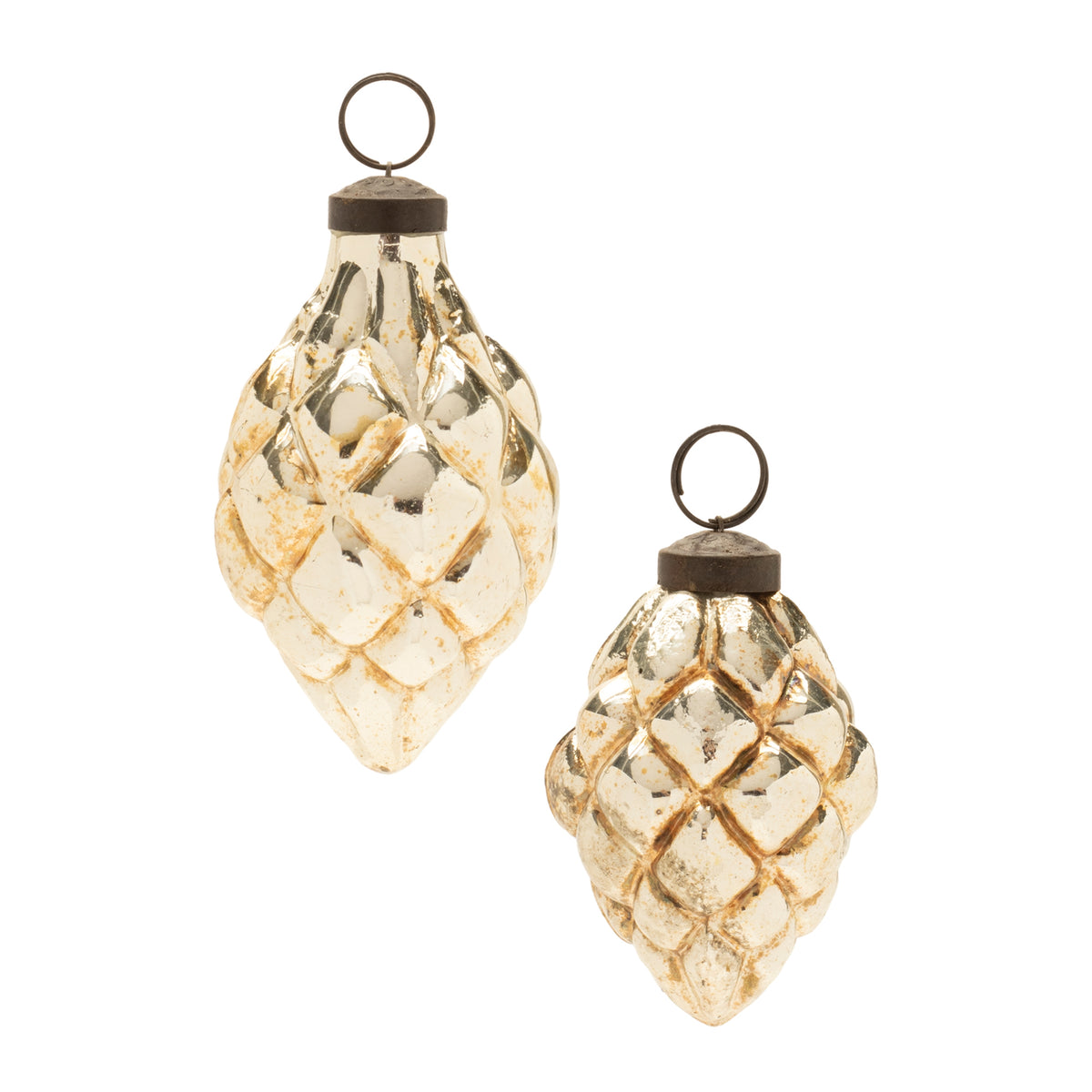 Elegant Gold Ornaments (Set of 6)