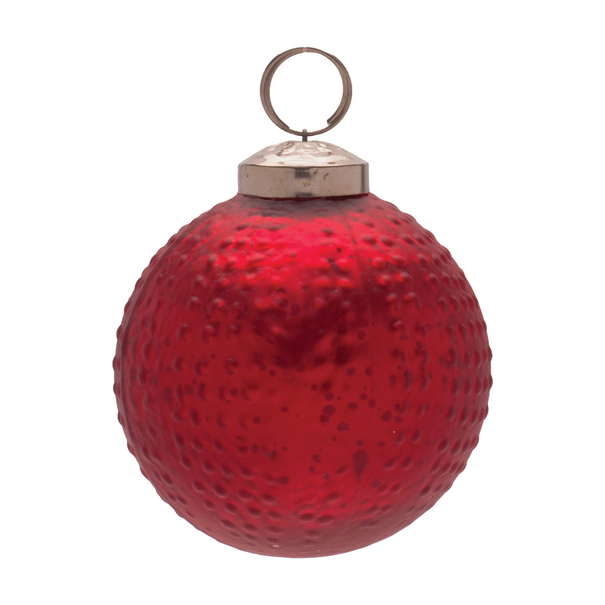 Hobnail Mercury Glass Ball Ornament (Set of 6)