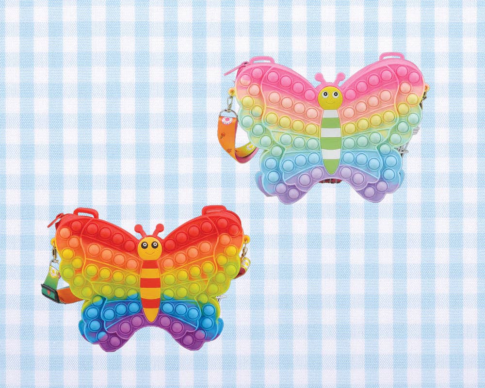 Fidget Butterfly Crossbody-Rainbow