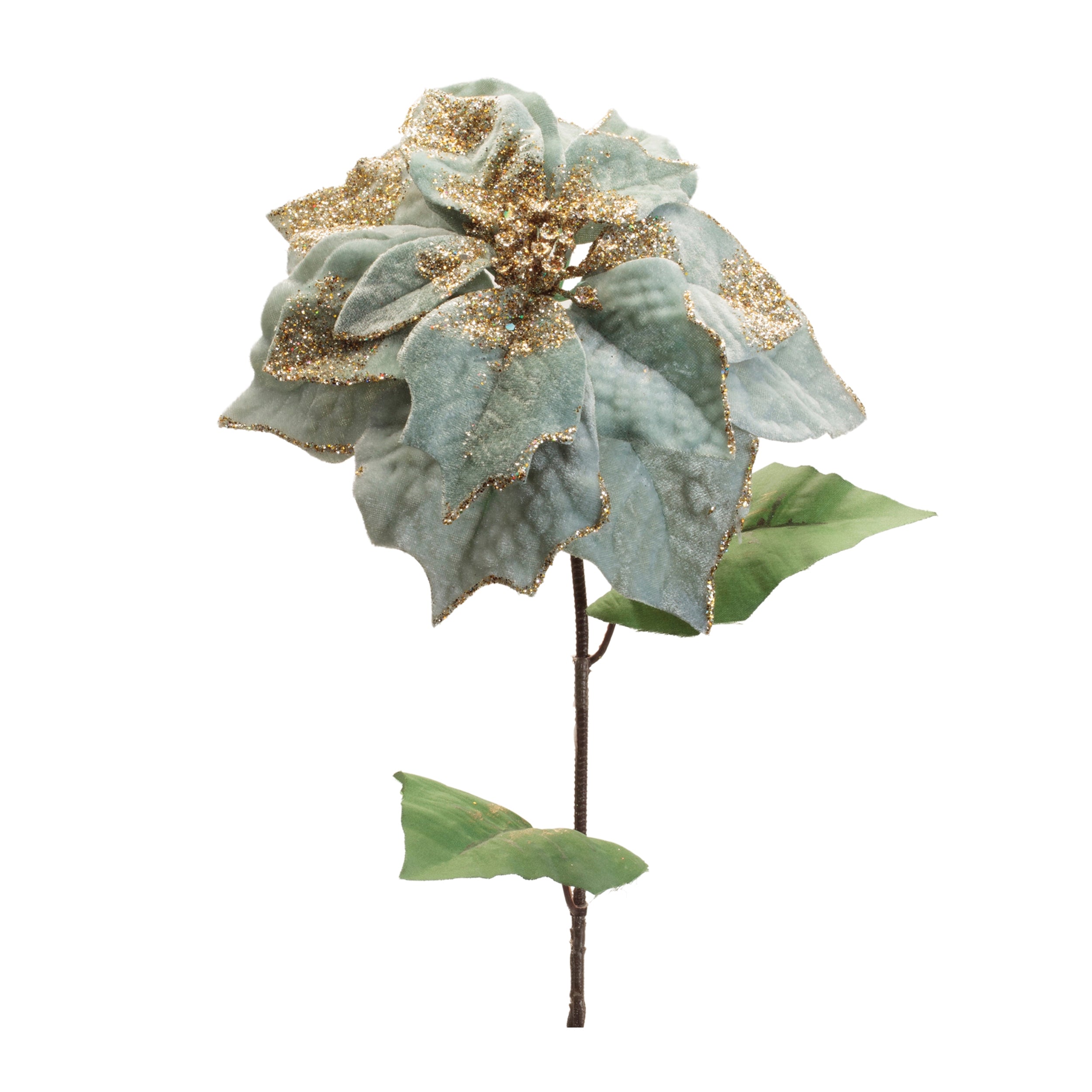 Poinsettia Stem 30”H Polyester