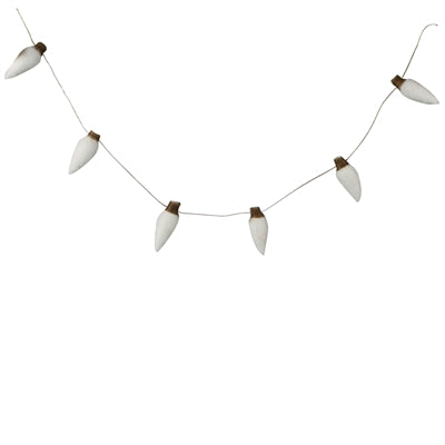 String of Lights, Felt - White - White