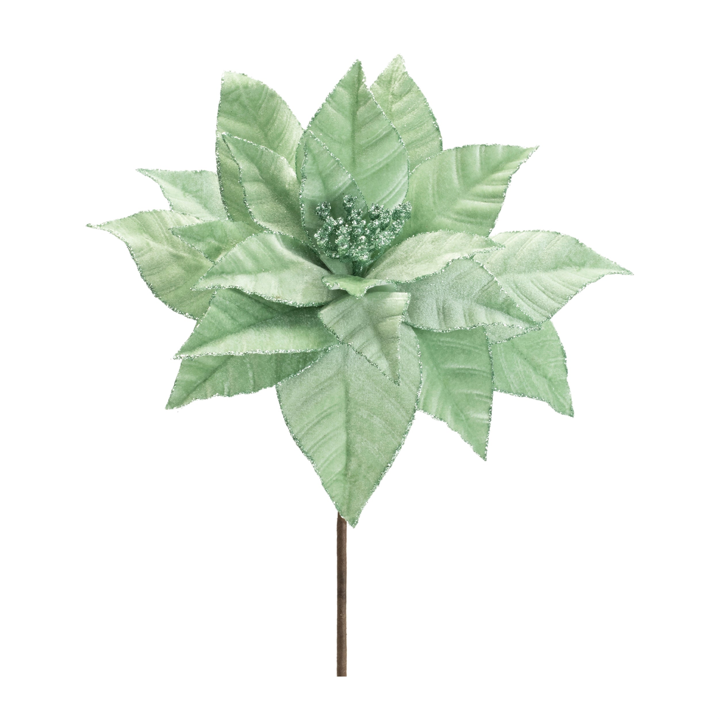 Poinsettia Stem 25.5”H Polyester