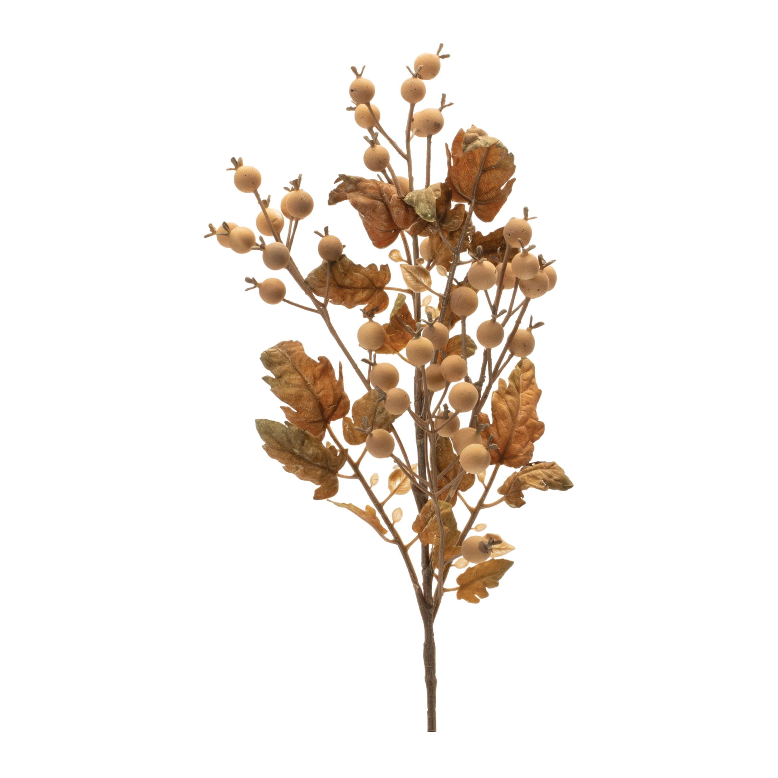 Fall Leaf and Berry Spray 24”H Polyester