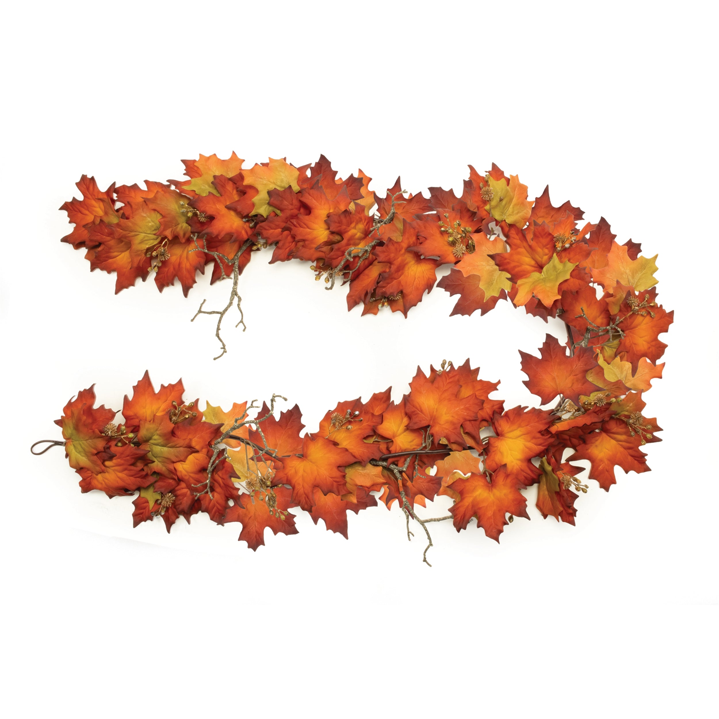 Maple Leaf Garland 6'L Polyester