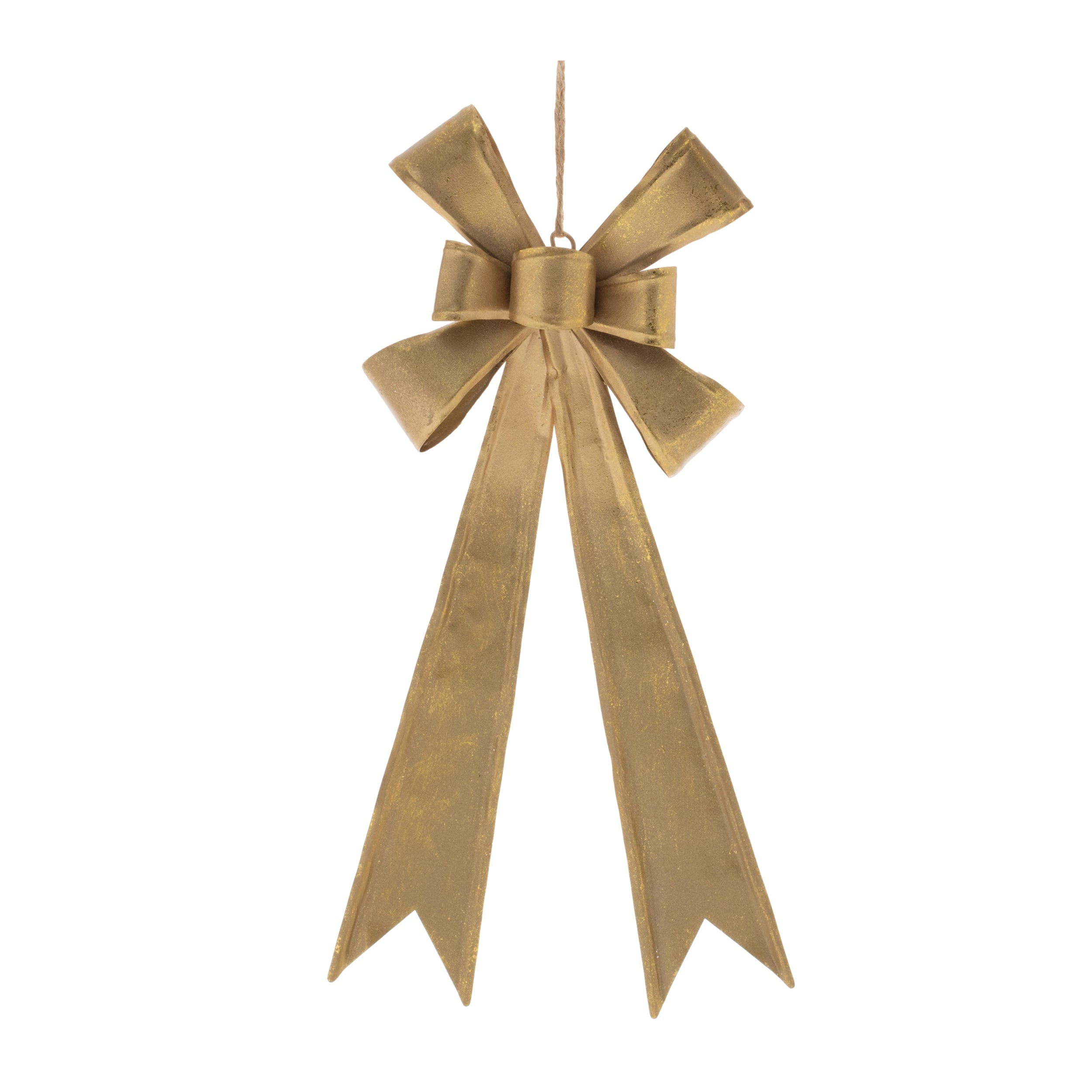 Bow Ornament 11.5”H Iron