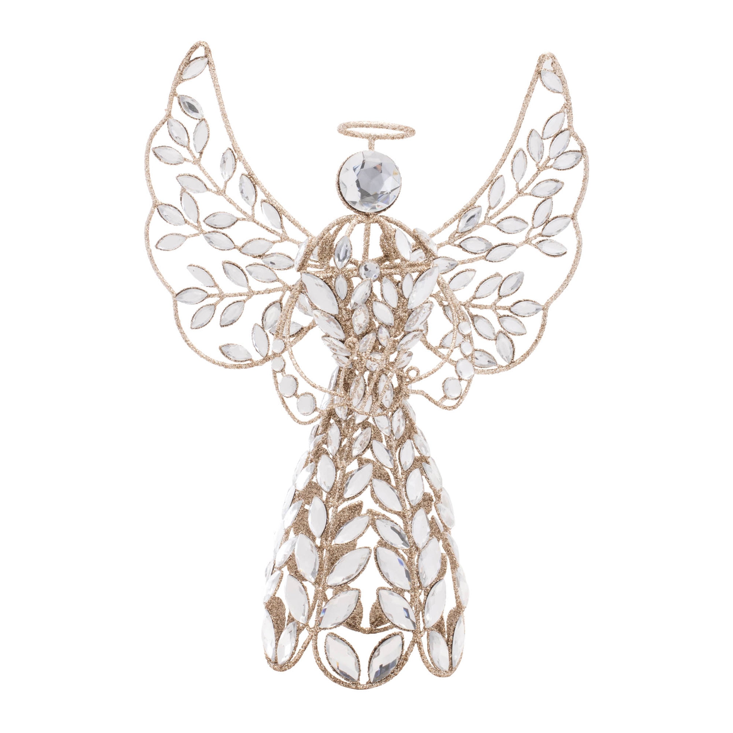 Angel 13"H Iron/Plastic