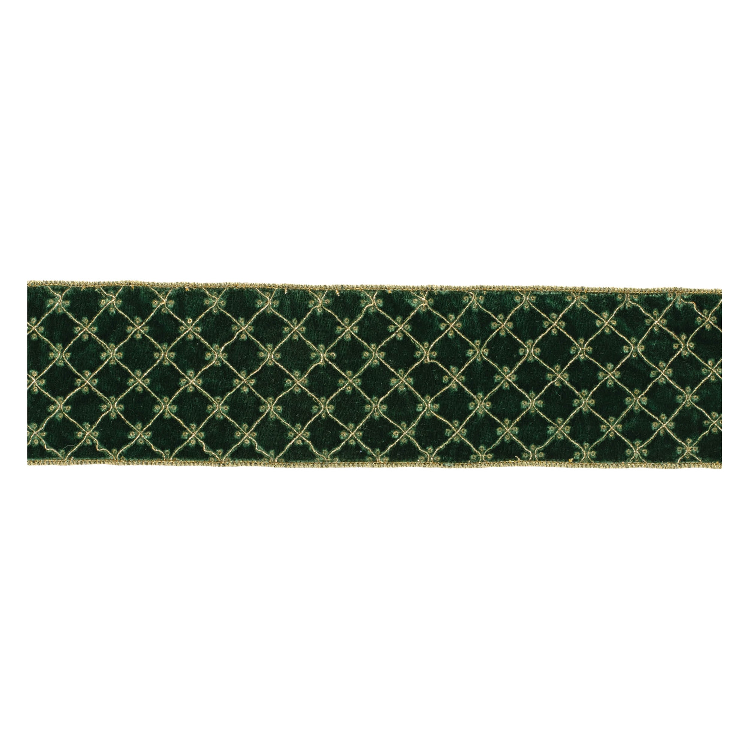 4" x 5 Yds. Wired Polyester (Set of 2)