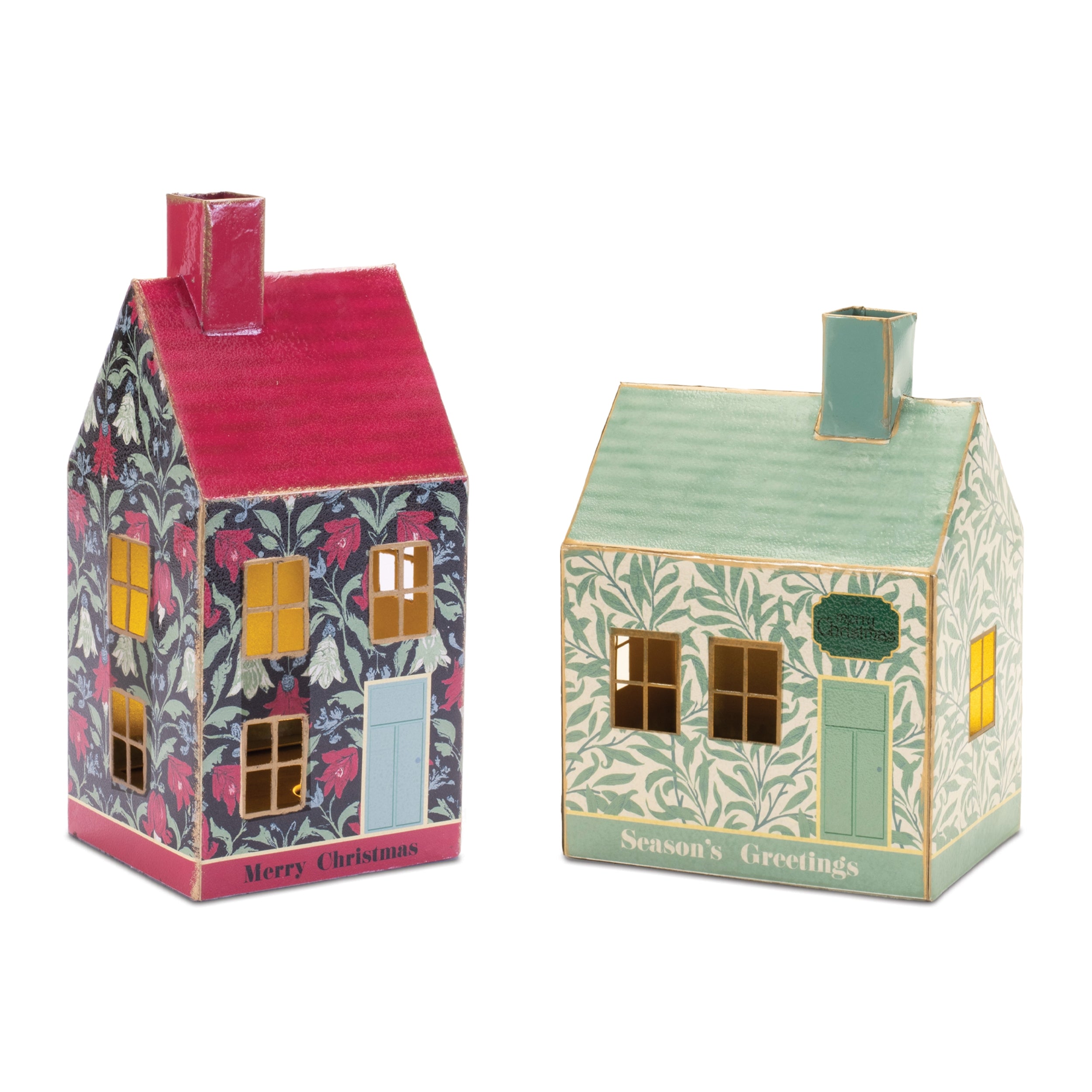 Holiday House (2 Asst) 8"H, 10"H Iron