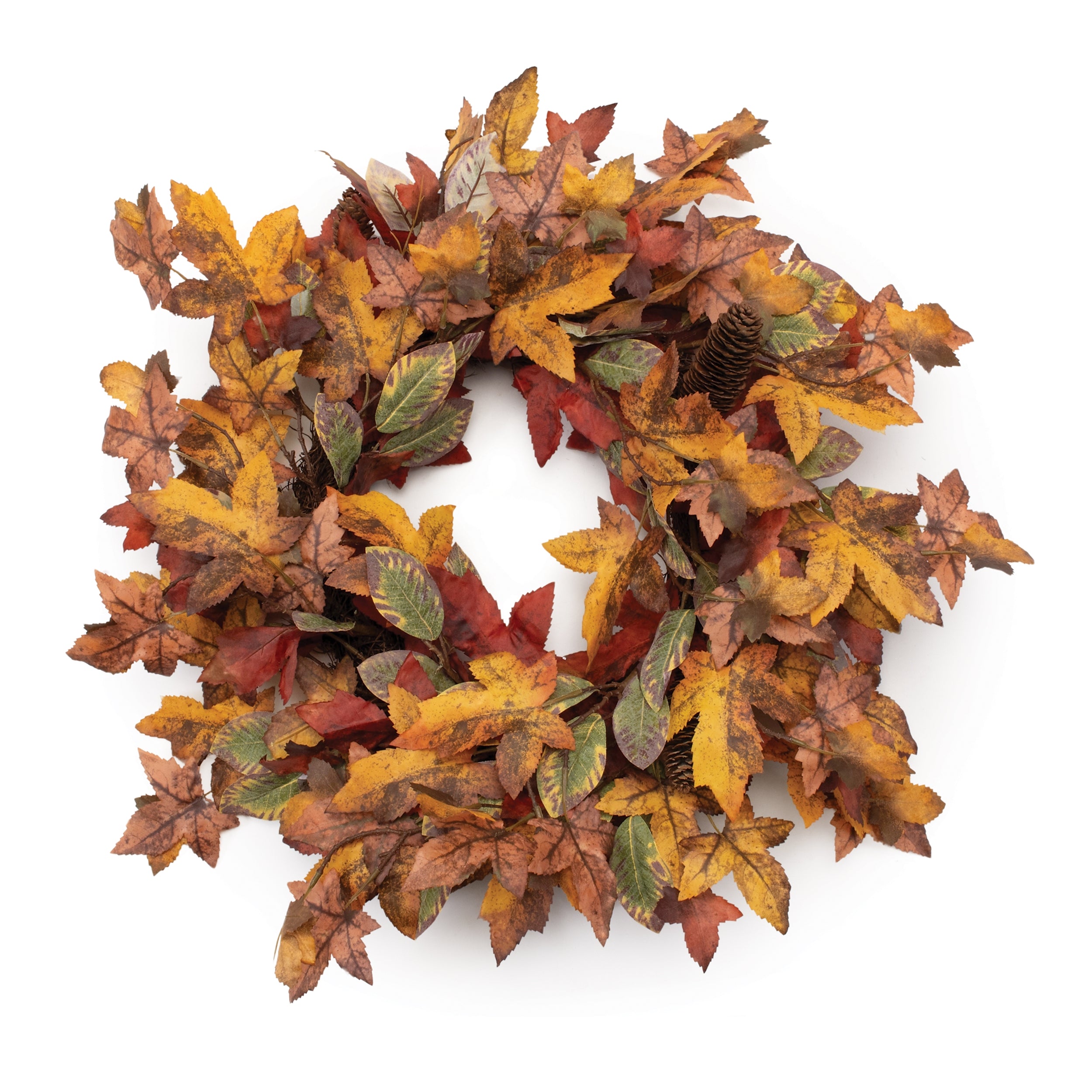 Fall Wreath 28”D Polyester