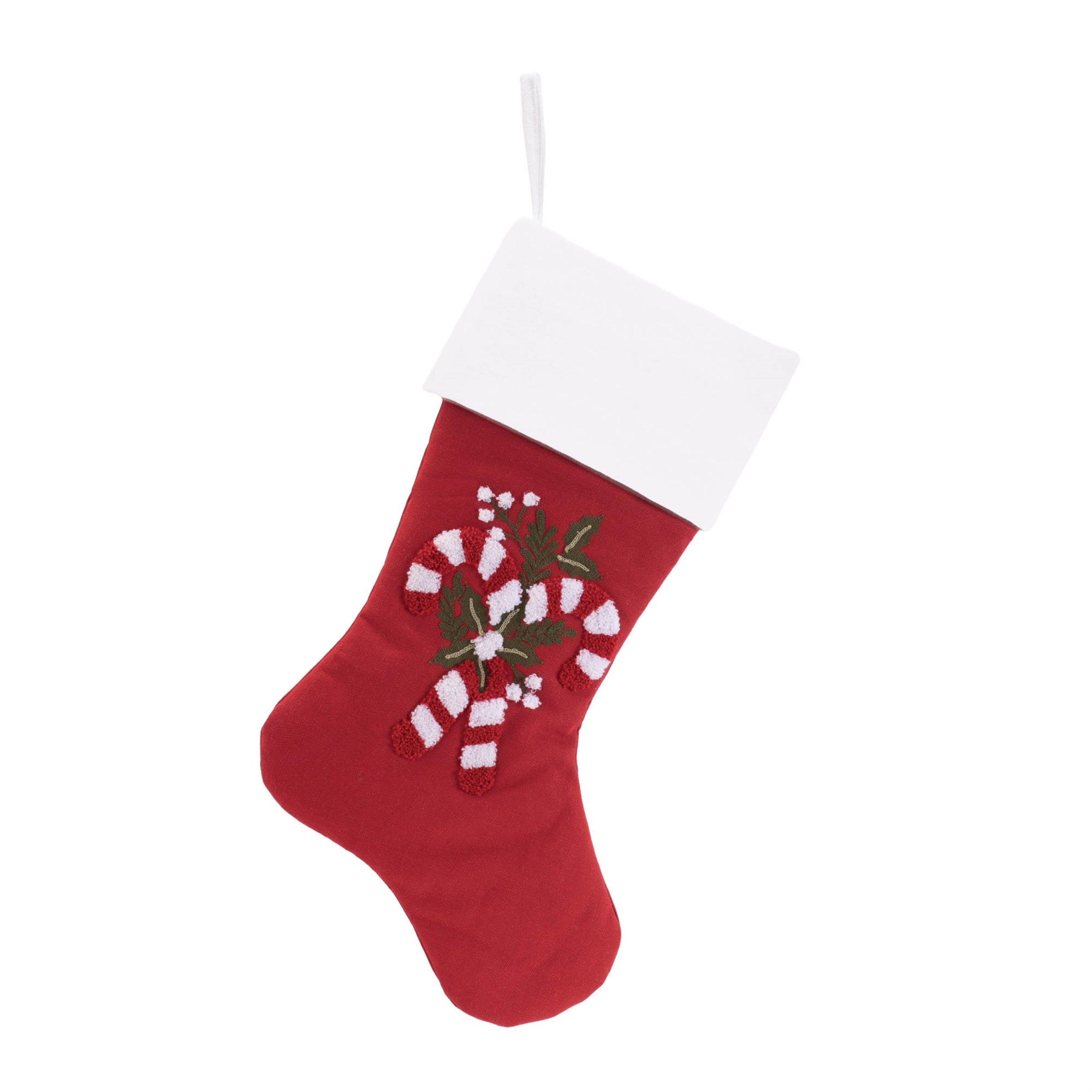 Stocking (Set of 2) 17"H Cotton