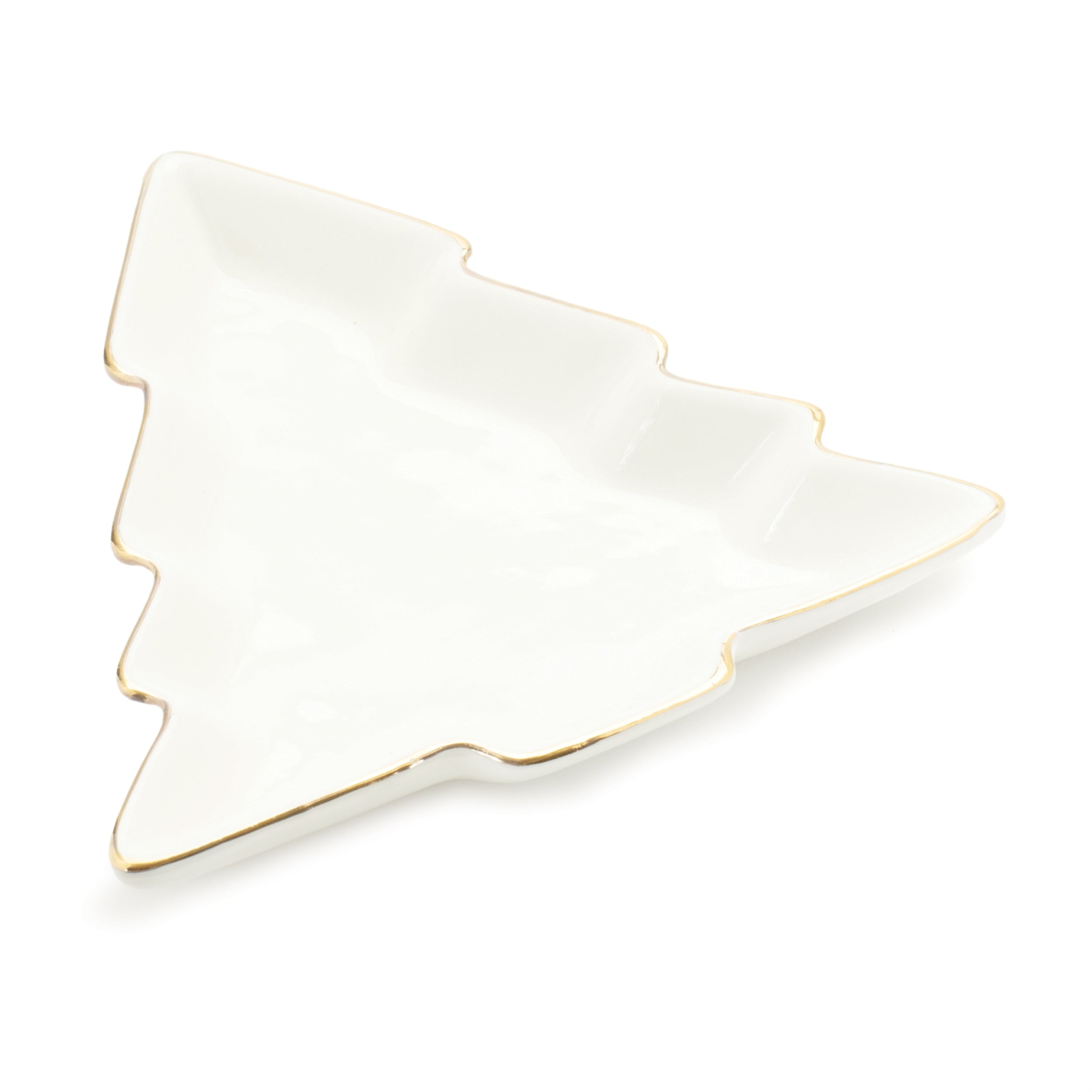 Trinket Tree Dish 6.5"L x 1"H Porcelain