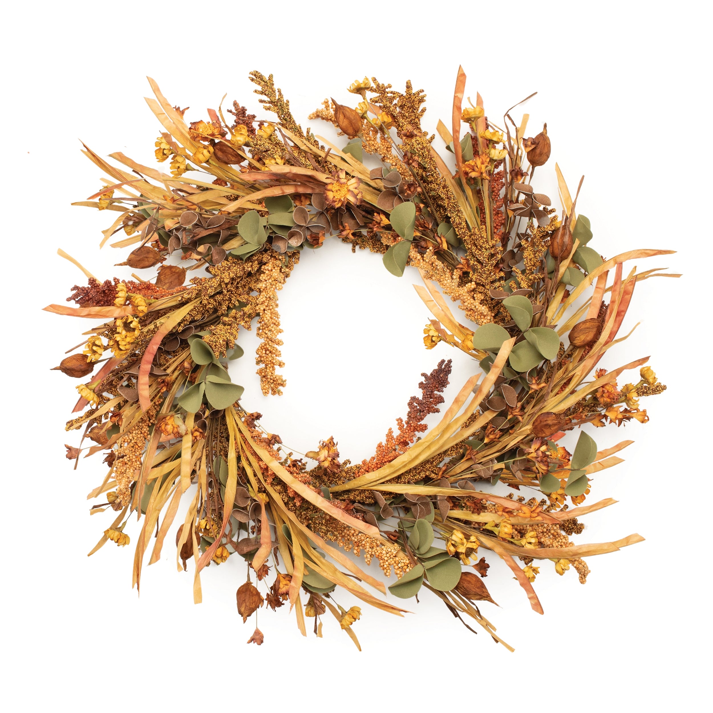 Fall Wreath 24”D Styrofoam/EVA