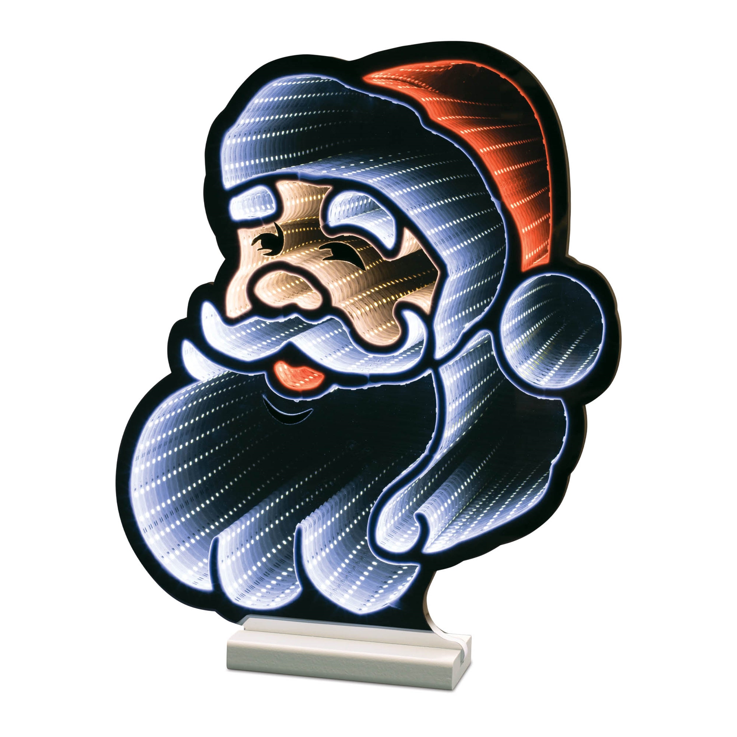 Santa Ekkolight 16"H Acrylic UL Plug