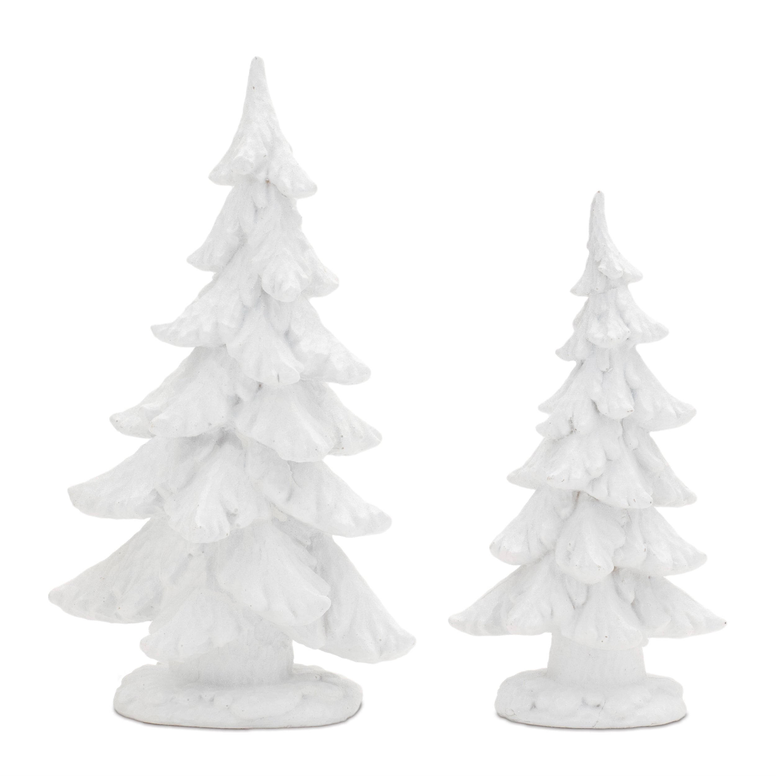 Tree (Set of 2) 11"H, 14"H Resin