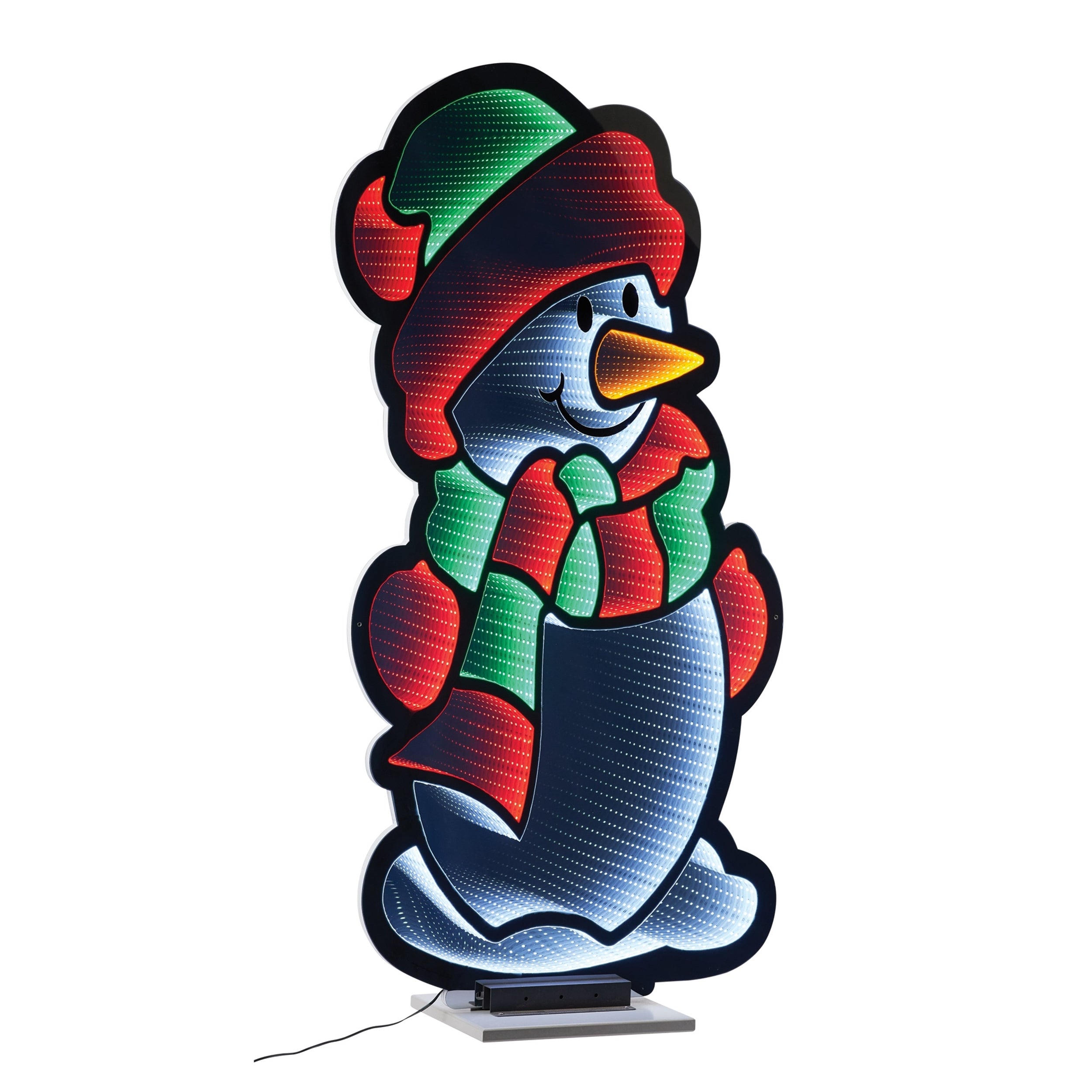 Snowman Infinity Light 47”H Acrylic UL Plug