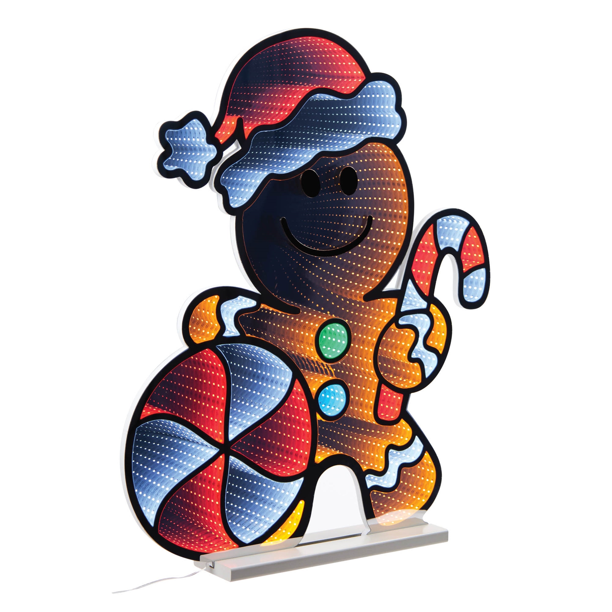 Gingerbread Man Ekkolight 29.5"H Acrylic UL Plug