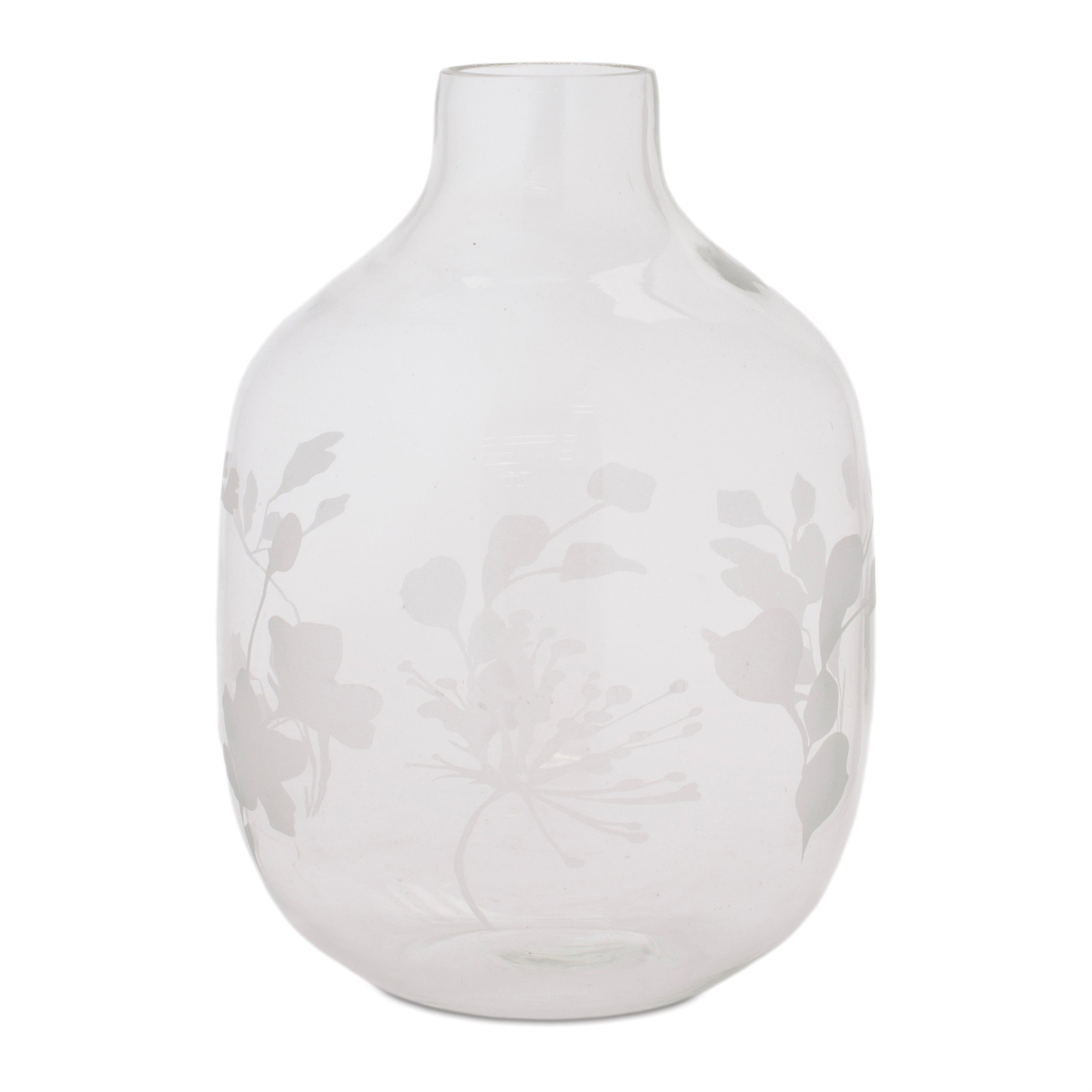 Vase 9”H Glass
