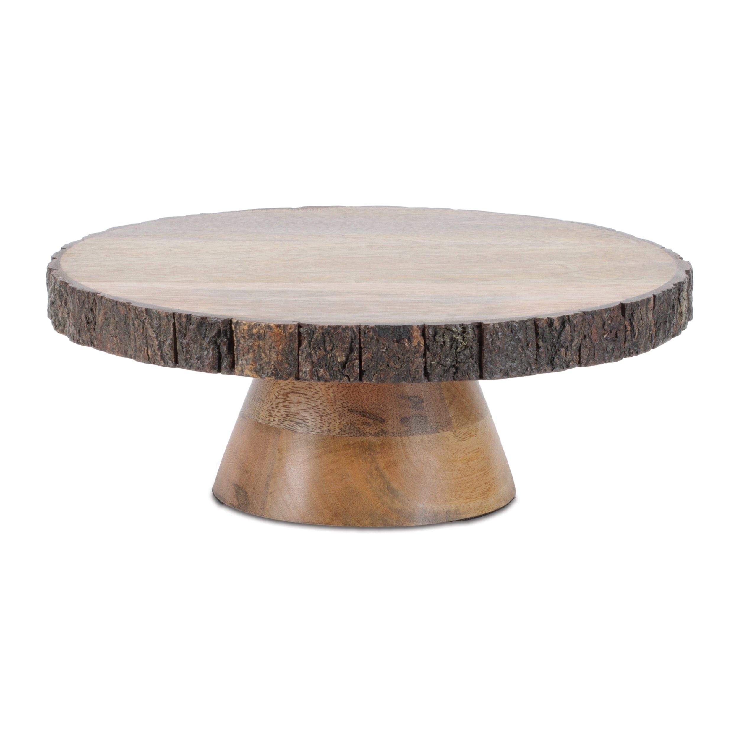 Pedestal 10.25"D x 4"H Wood