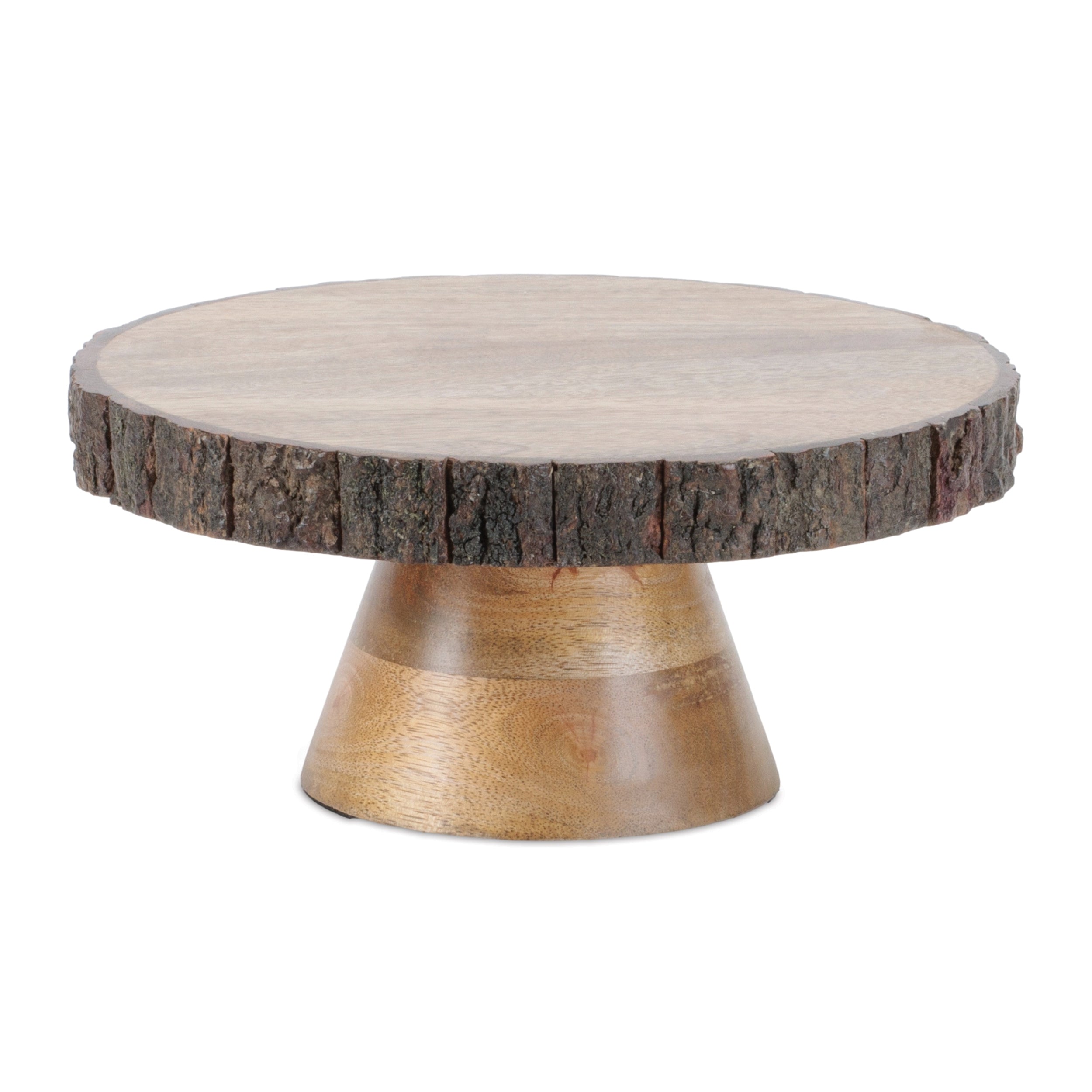 Pedestal 8"D x 3.75"H Wood