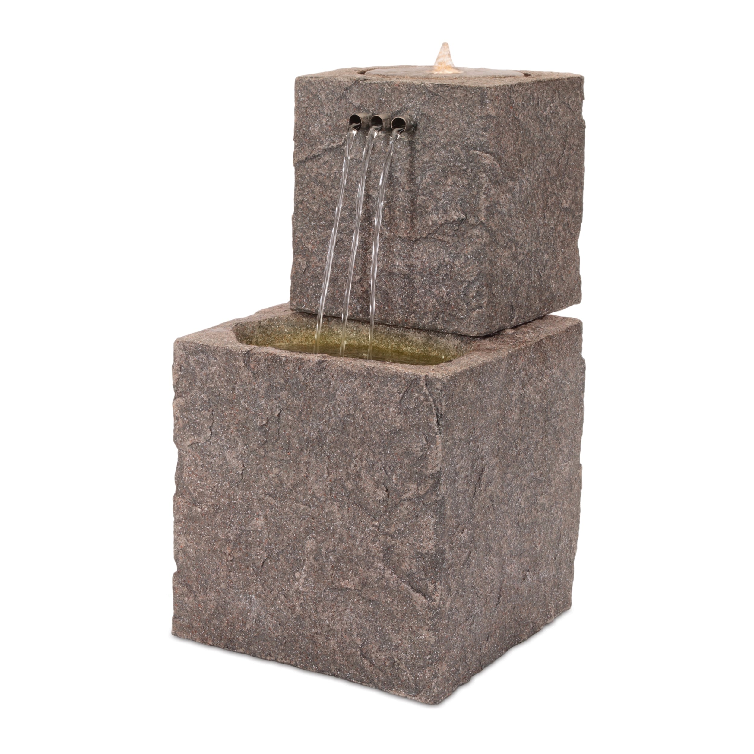 Fountain 12"SQ x 22"H Resin (pump MZ20450AB)