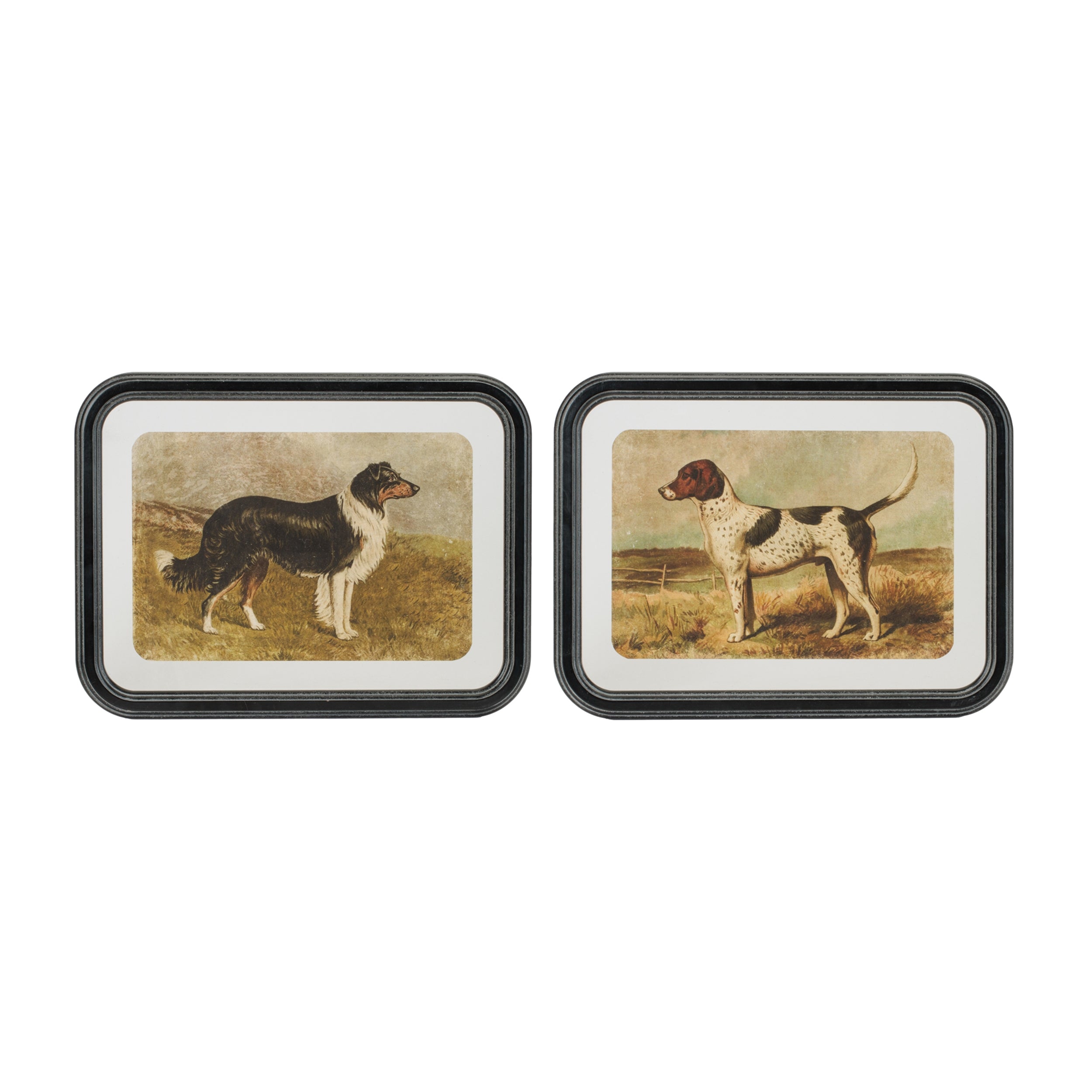 Framed Dog Print (2 Asst) 15.5"L x 11.75"H Wood/Wood/Paper